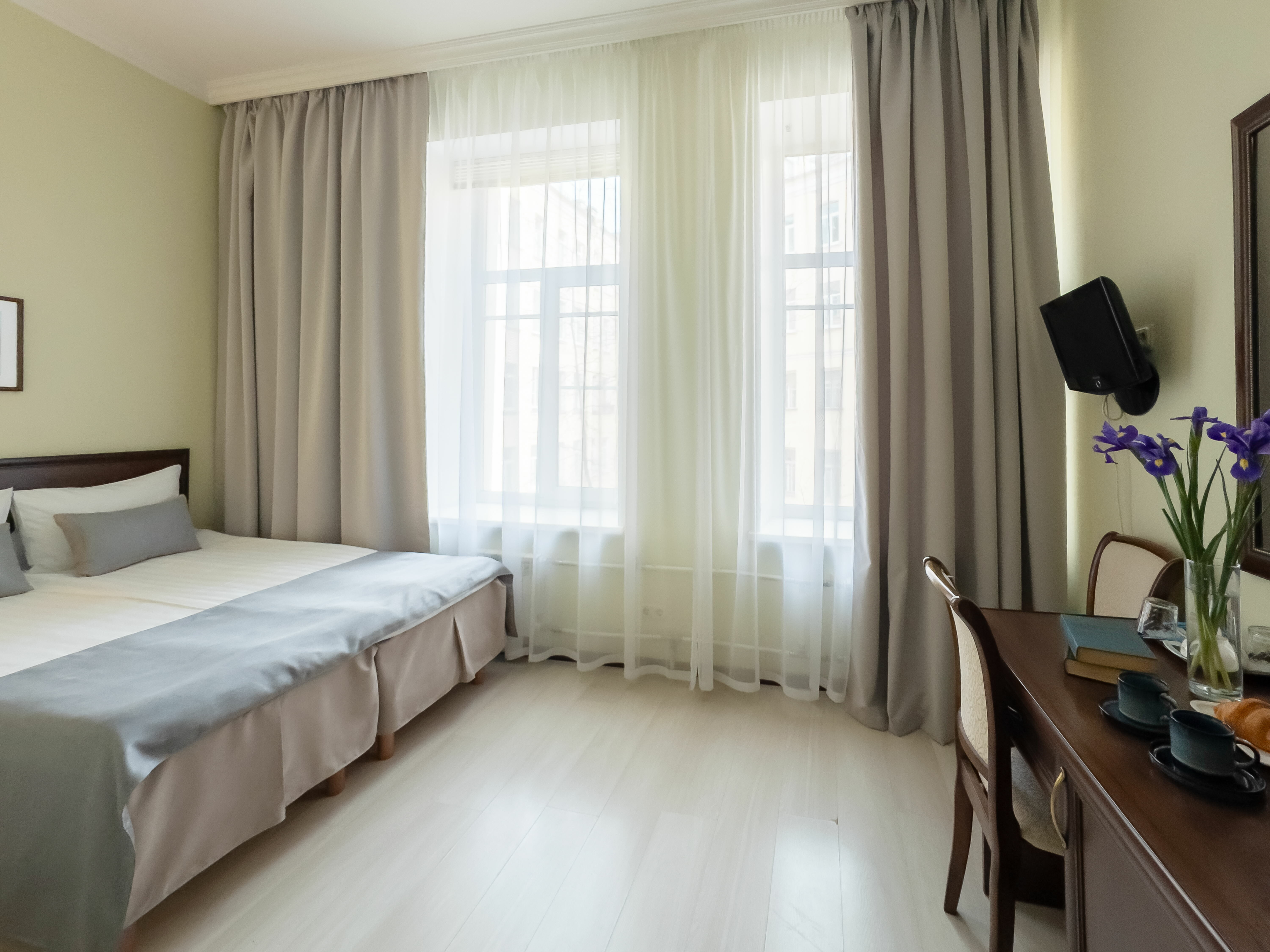 Небольшой двухместный номер с 1 кроватью или 2 отдельными кроватями