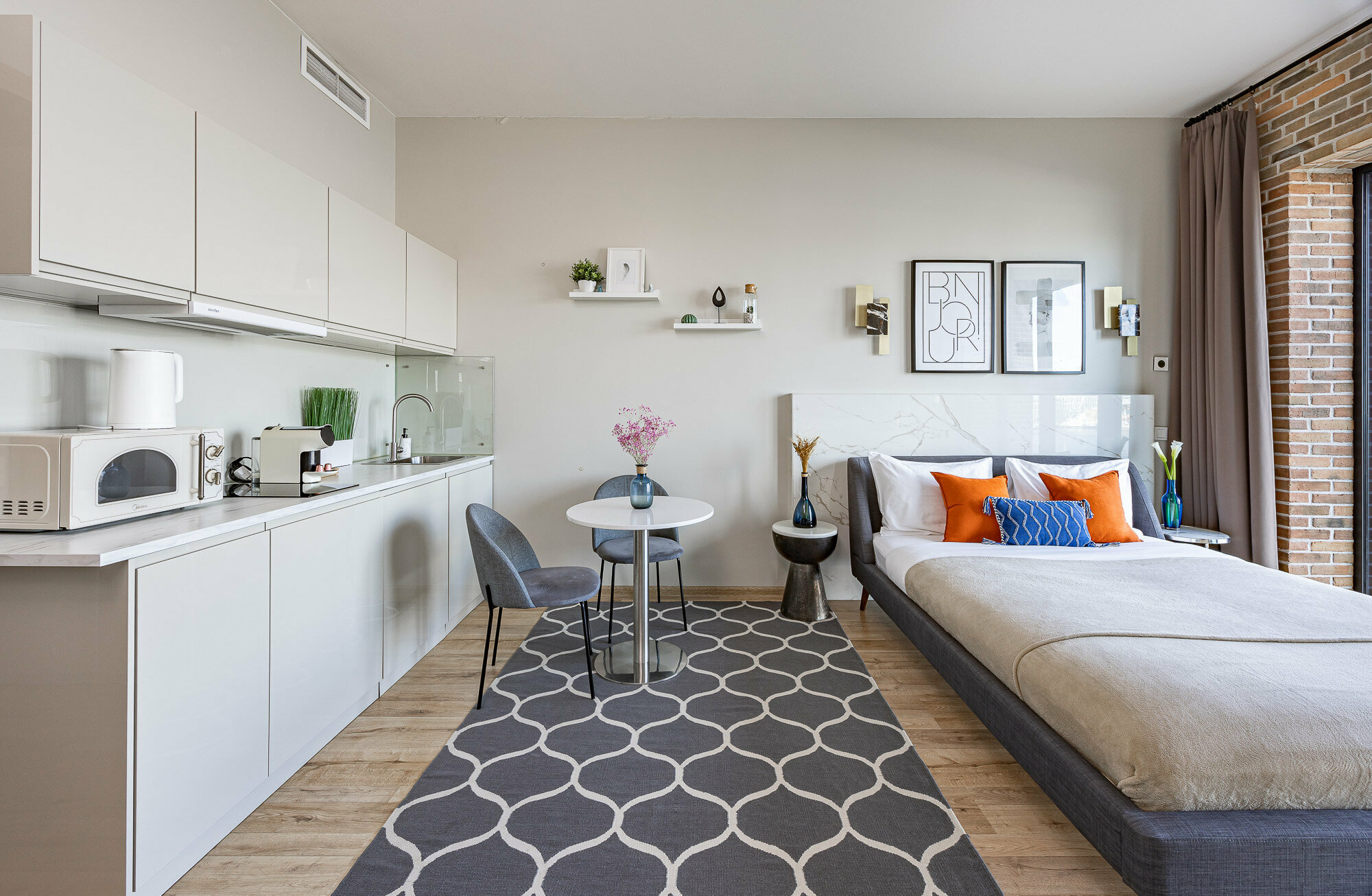 Студия Deluxe с видом на Реку