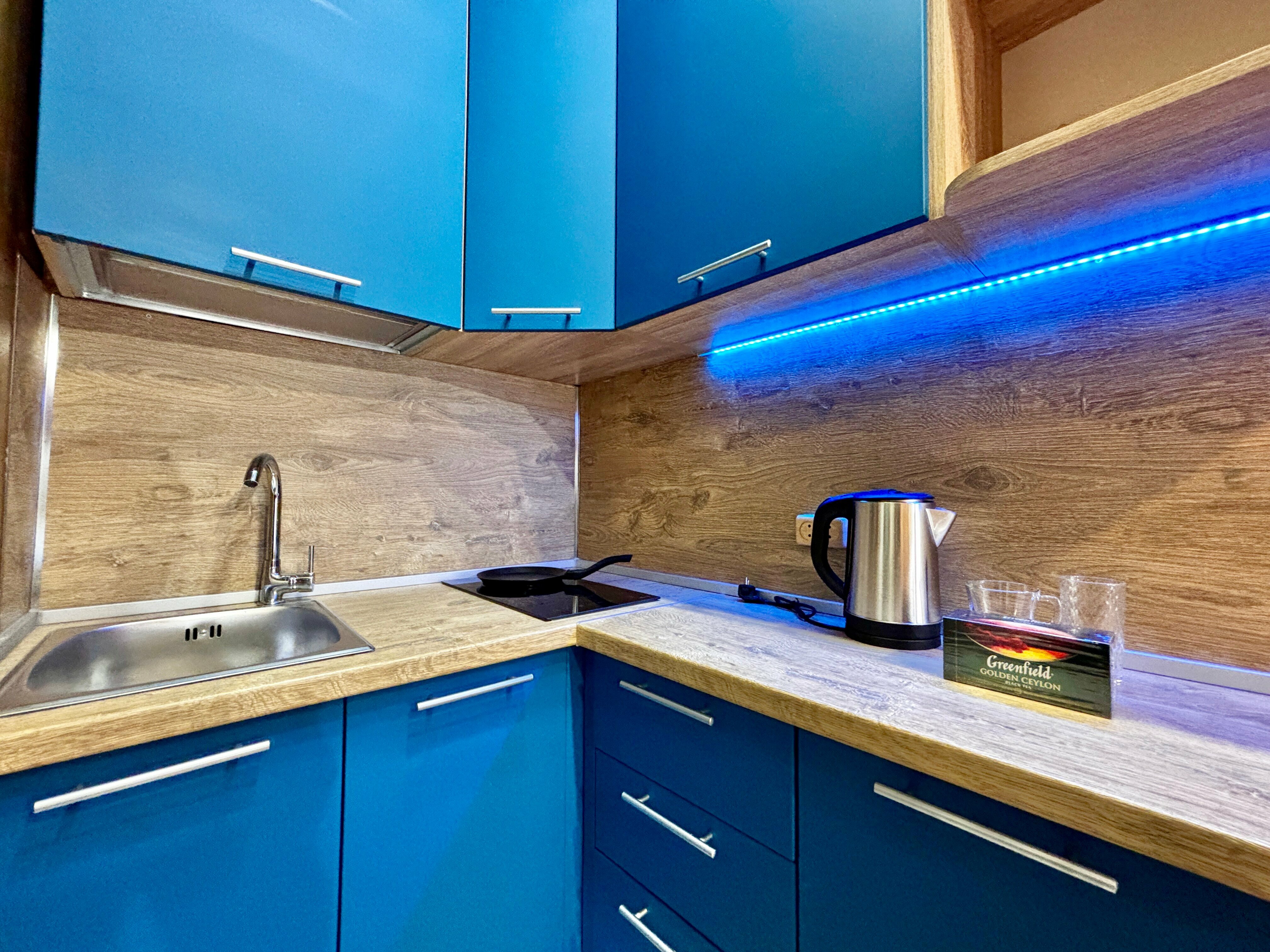 Одноместный номер с кухней (душ за пределами номера)