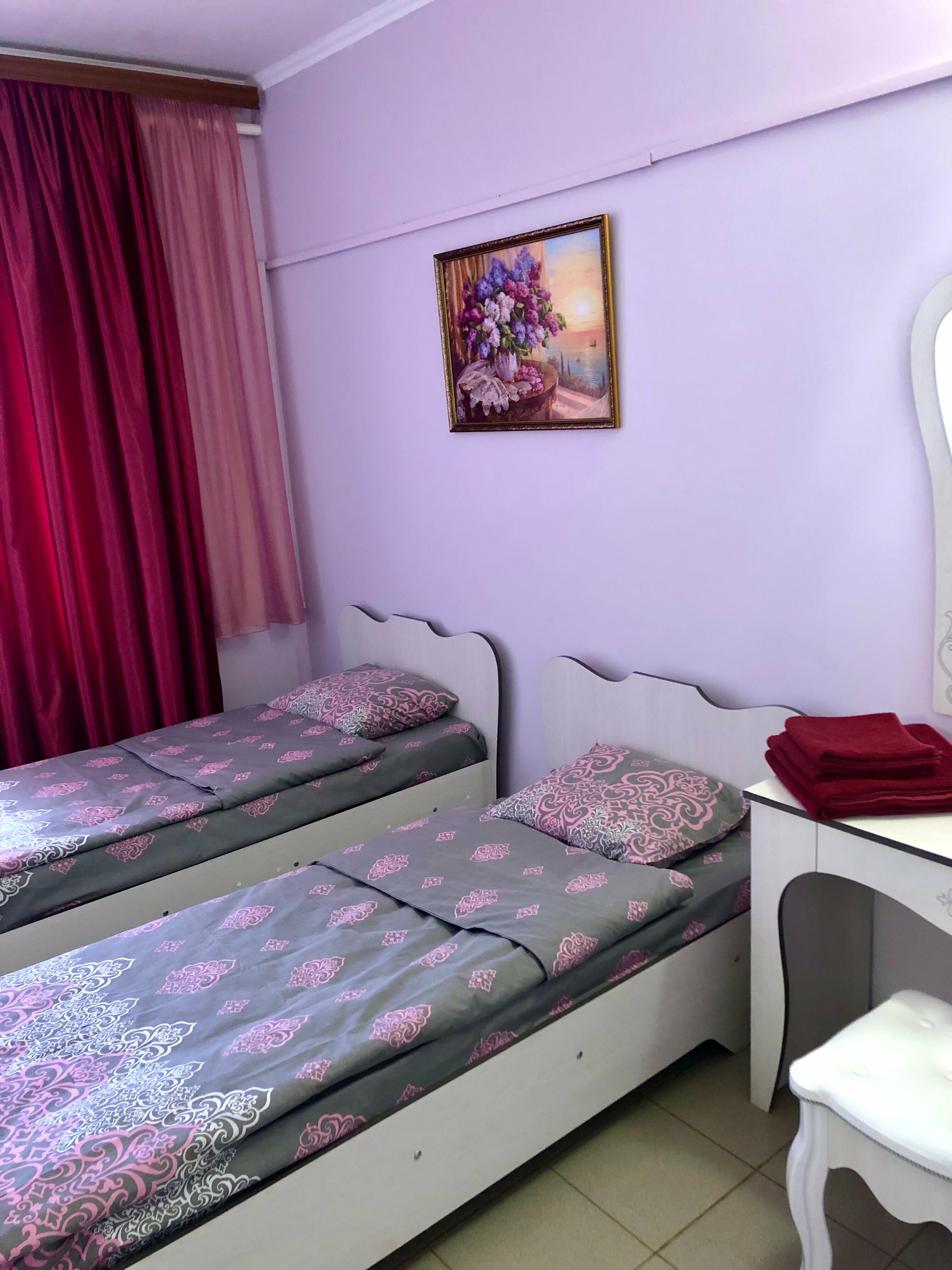 Двухместный номер с 2 отдельными кроватями и ванной