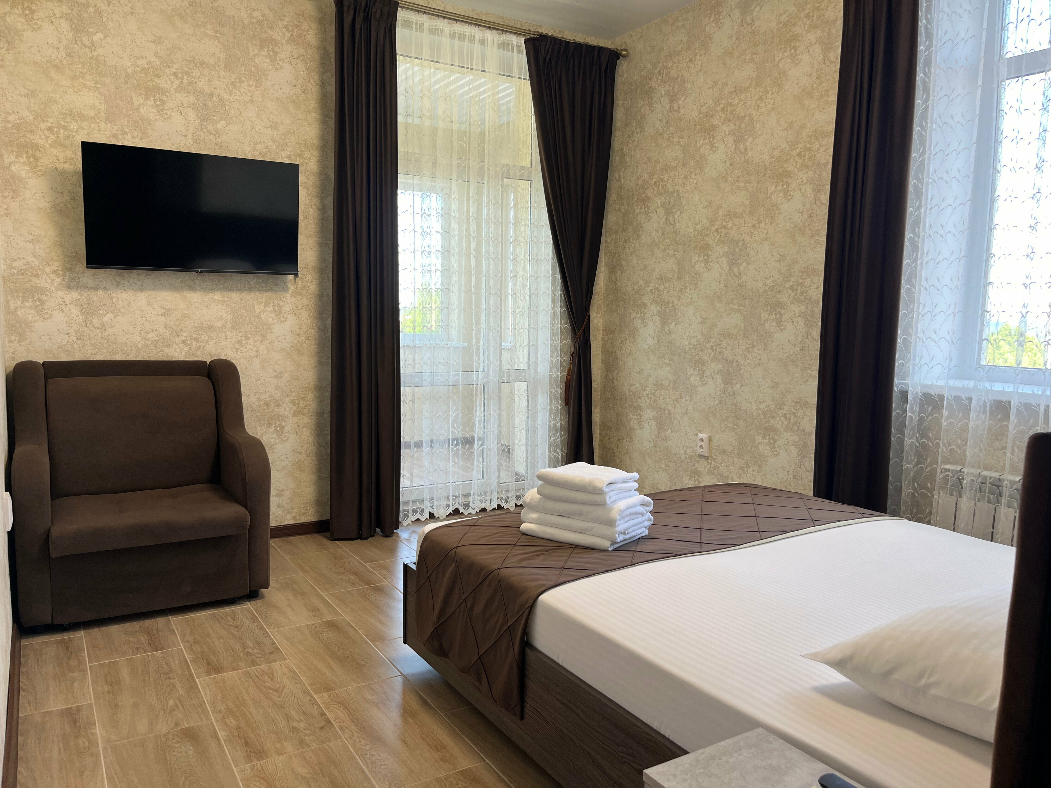 Двухместный номер Делюкс с 1 кроватью и балконом