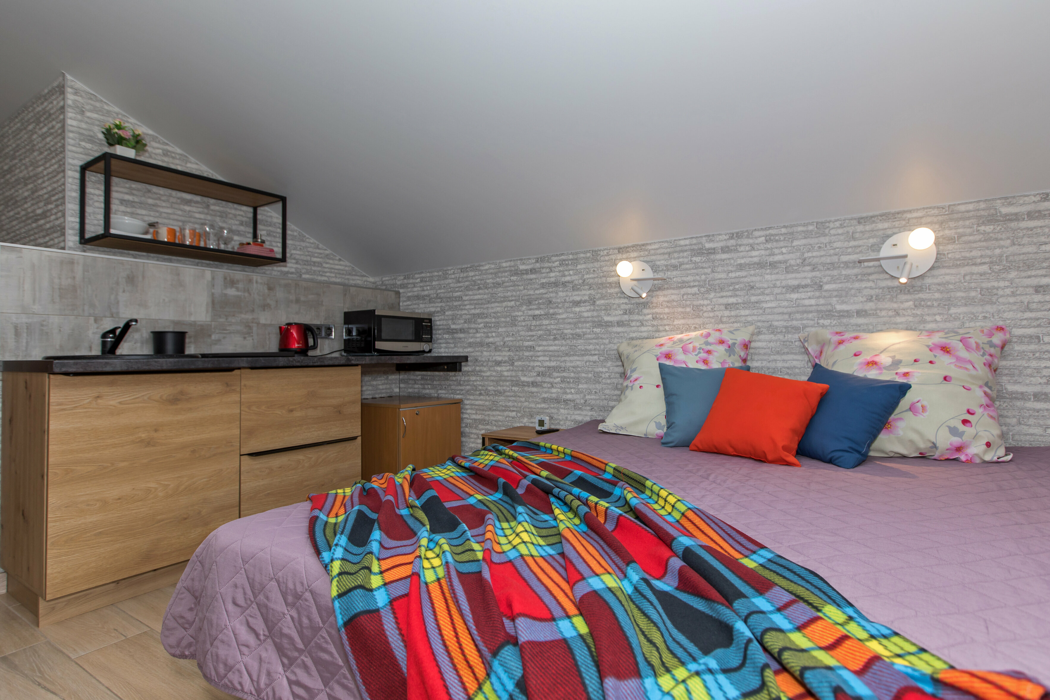 Двухместный номер с 1 кроватью и балконом