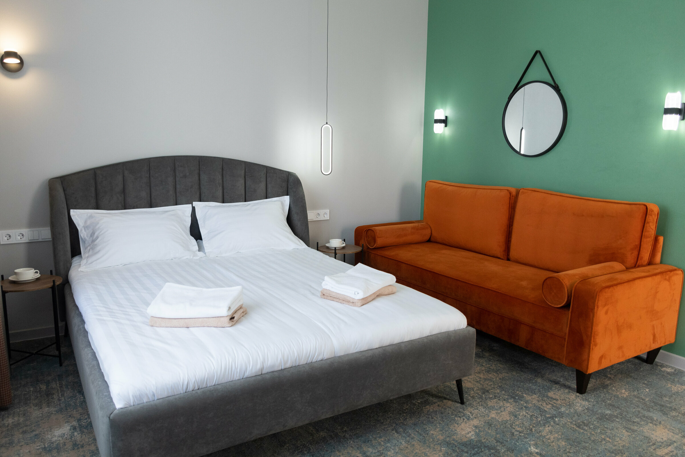 Двухместный номер с 1 кроватью и террасой