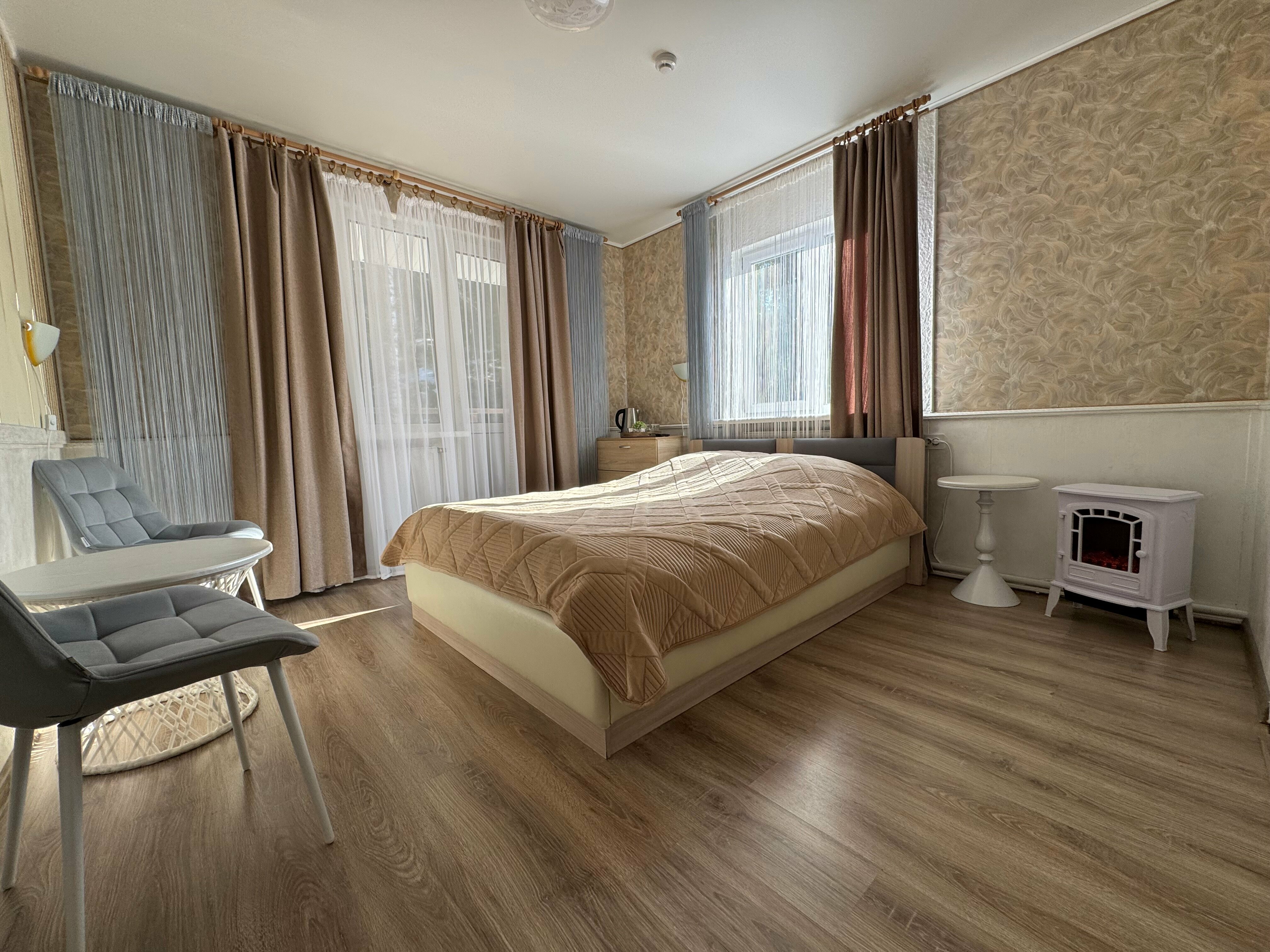 Двухместный номер с 1 кроватью и балконом