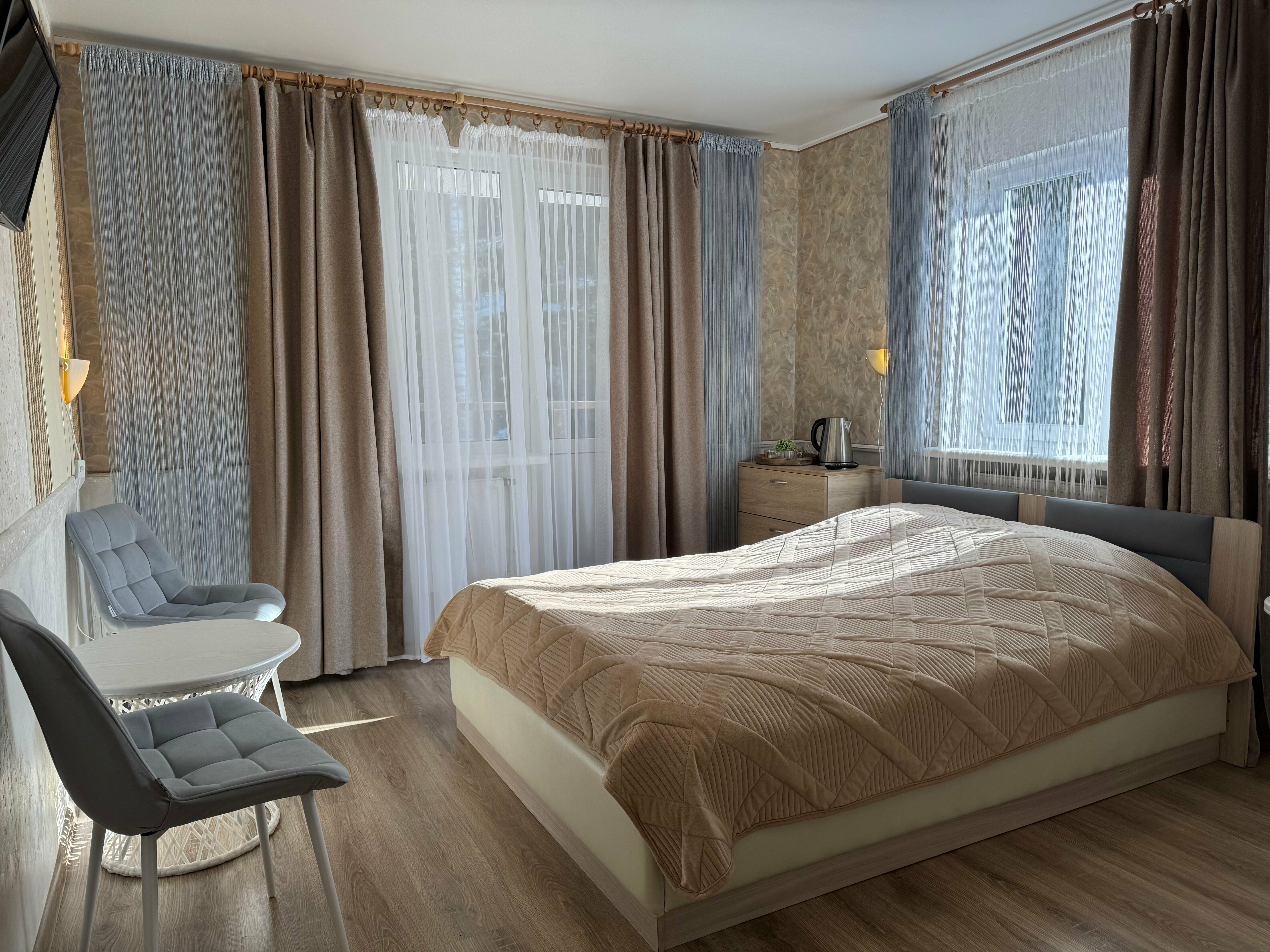 Двухместный номер с 1 кроватью и балконом