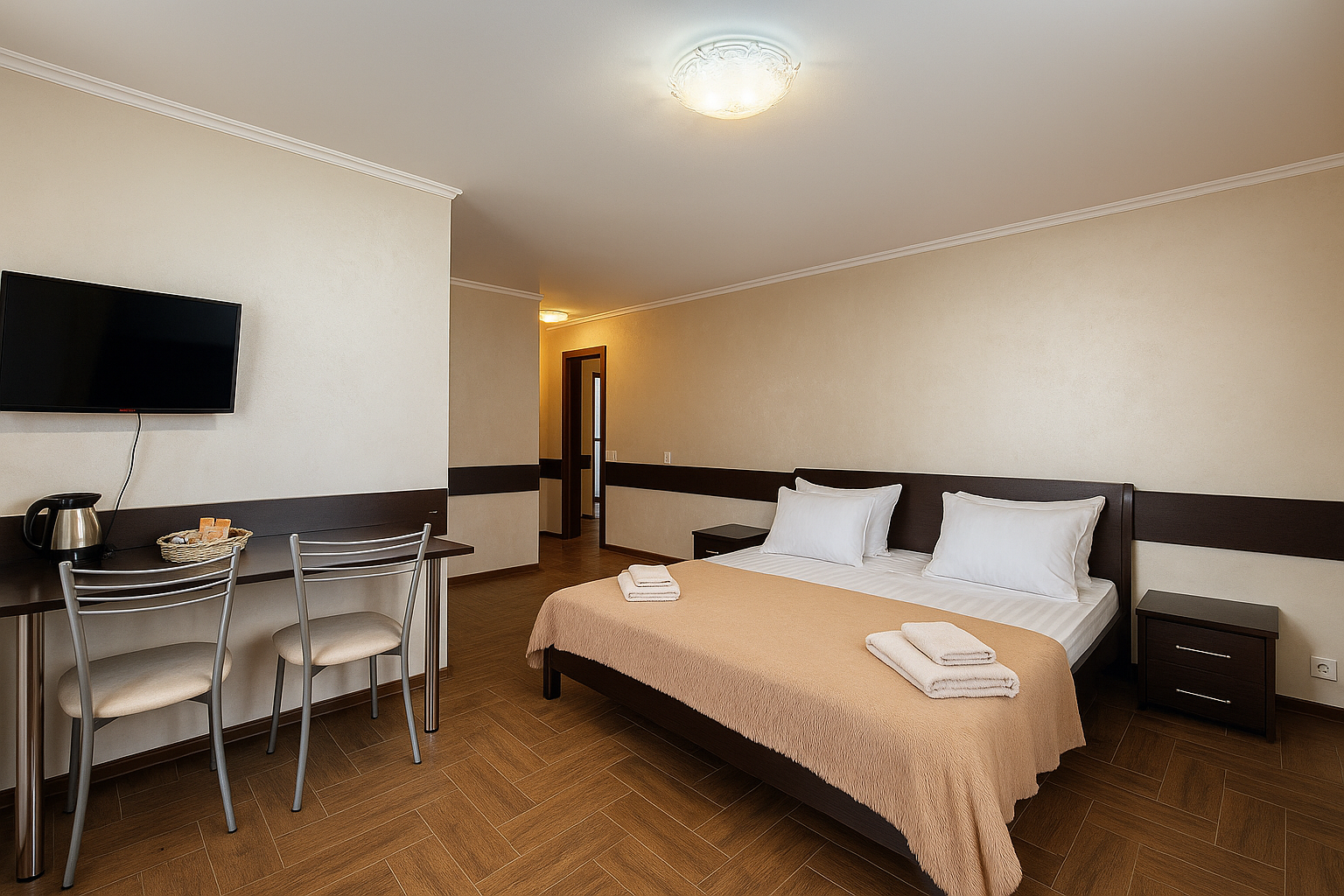 Просторный номер люкс с собственным душем