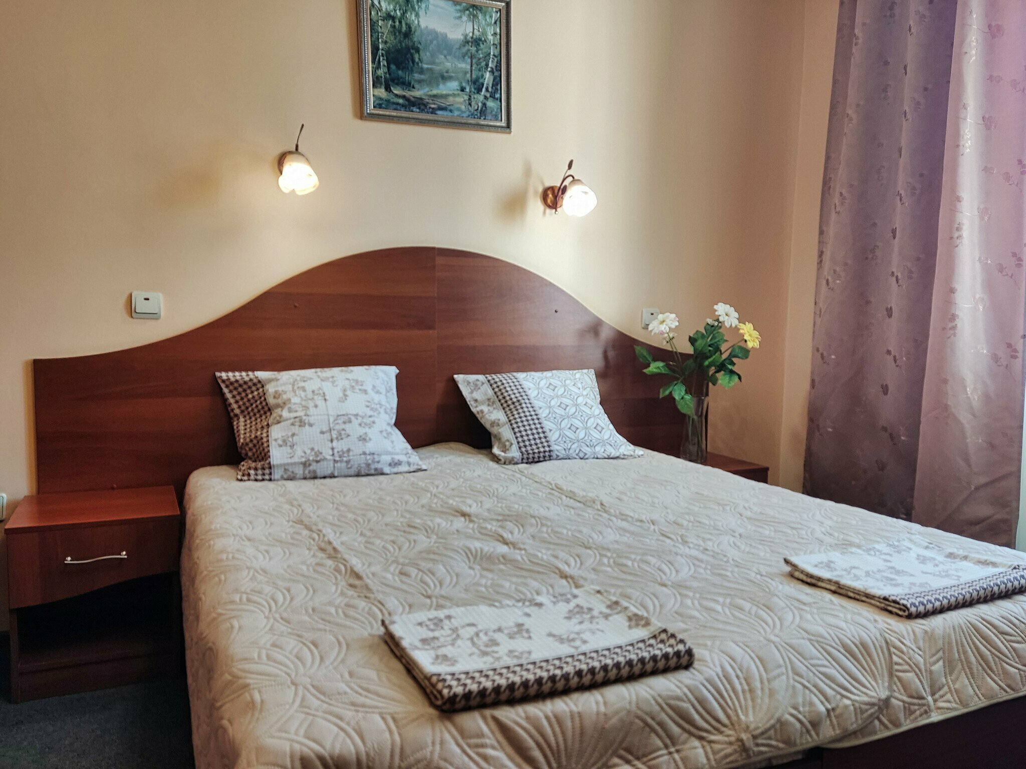 Двухместный номер с 2 отдельными кроватями и балконом