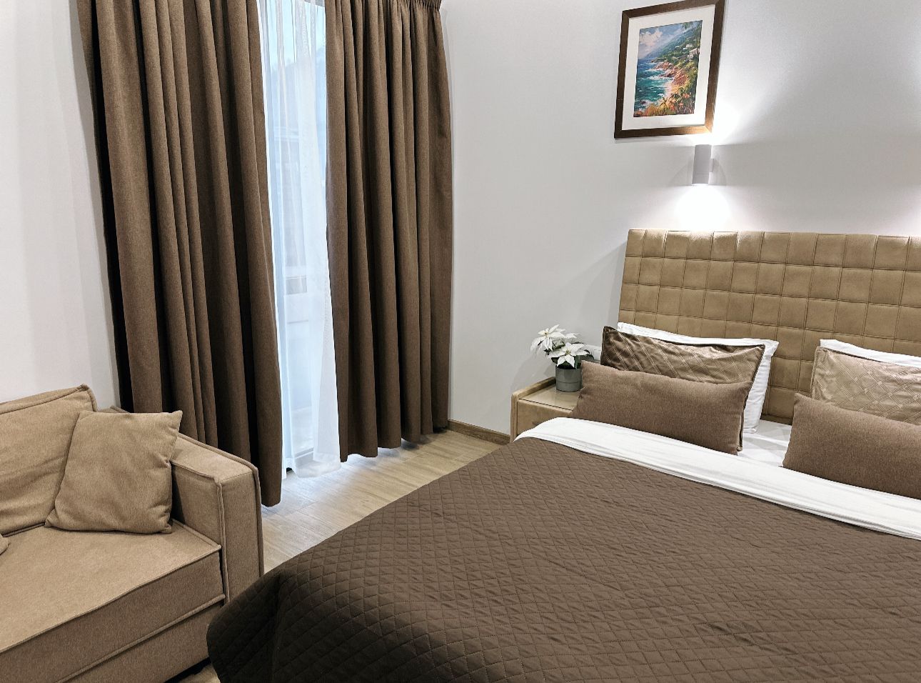 Апартаменты с 1 спальней