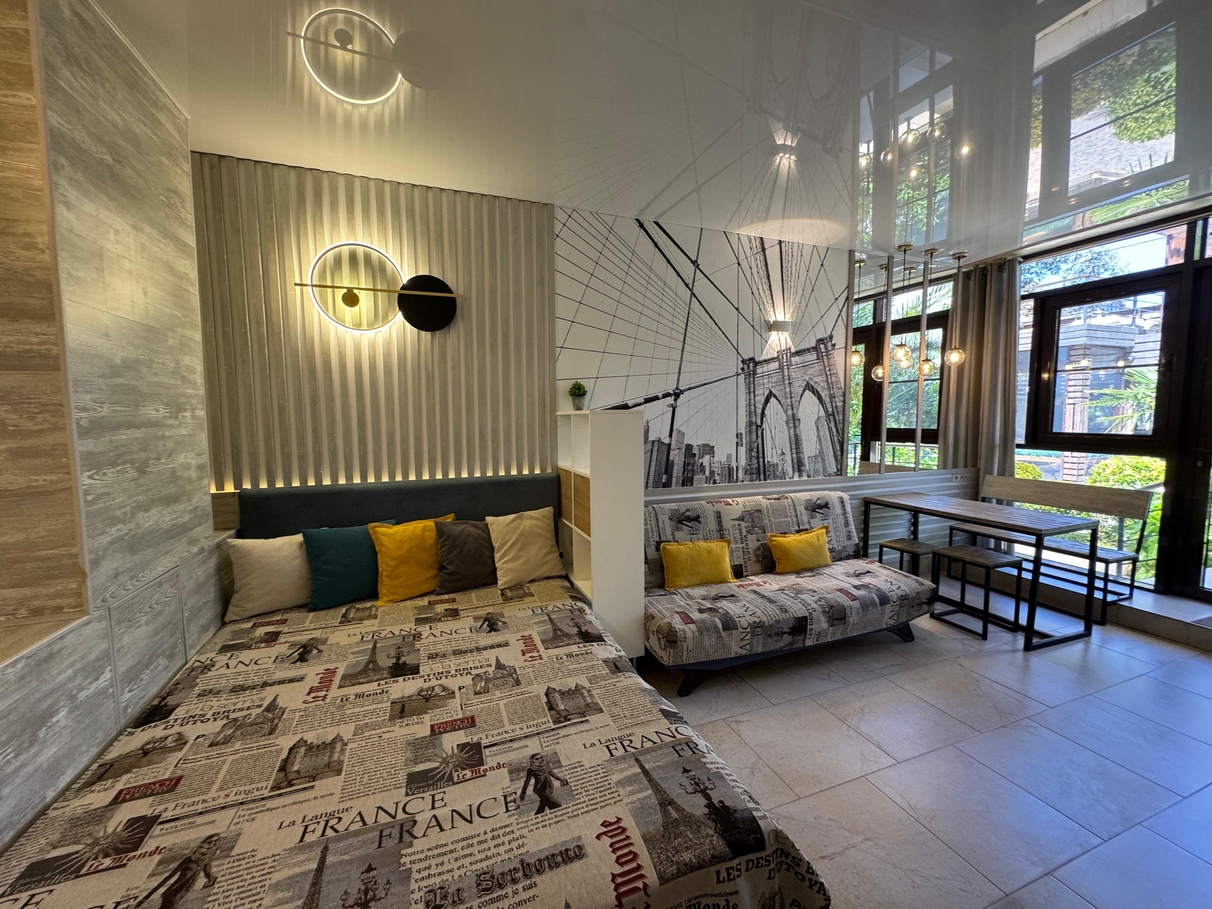 Трехместный номер с видом на сад