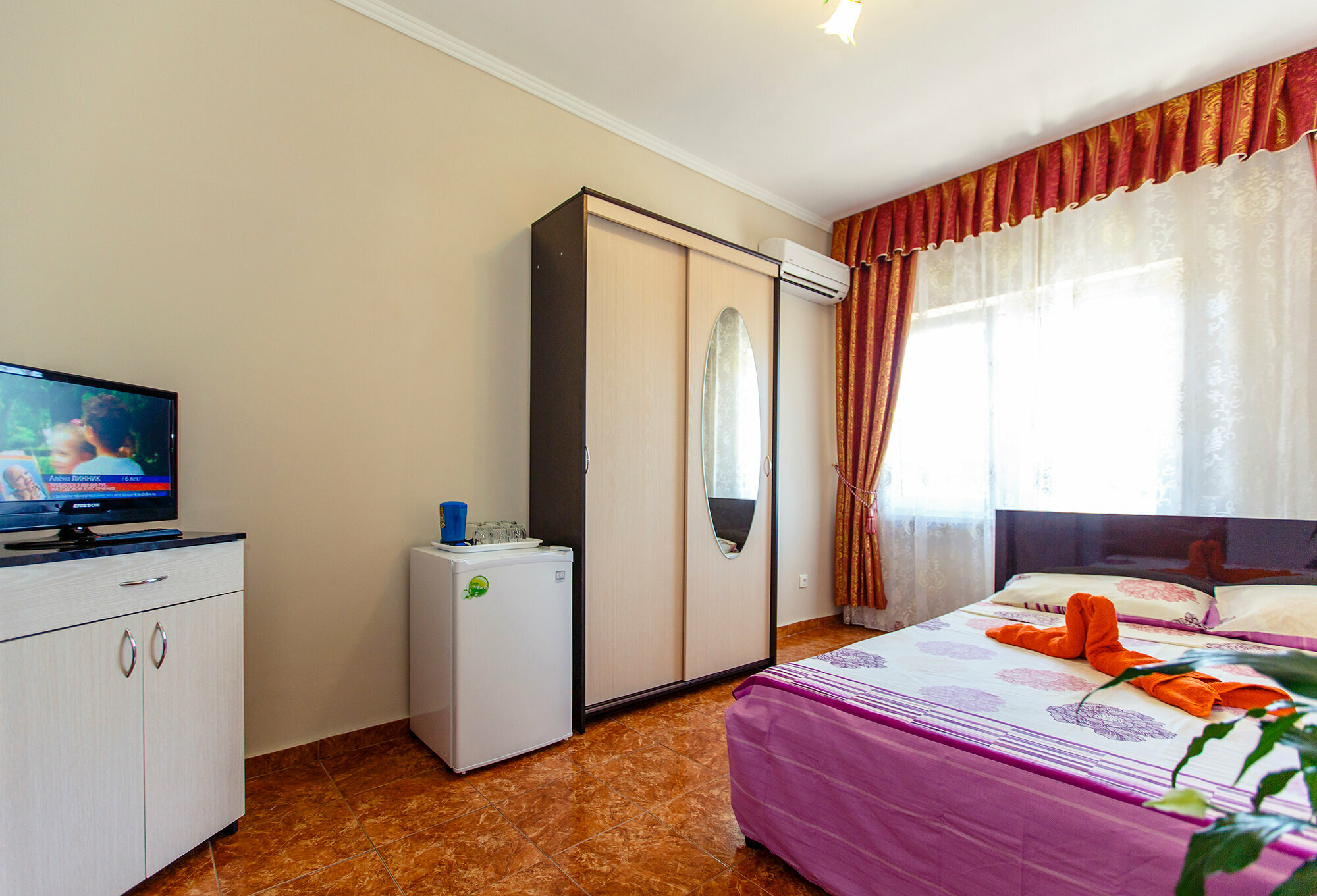 Двухместный номер с 1 кроватью и балконом