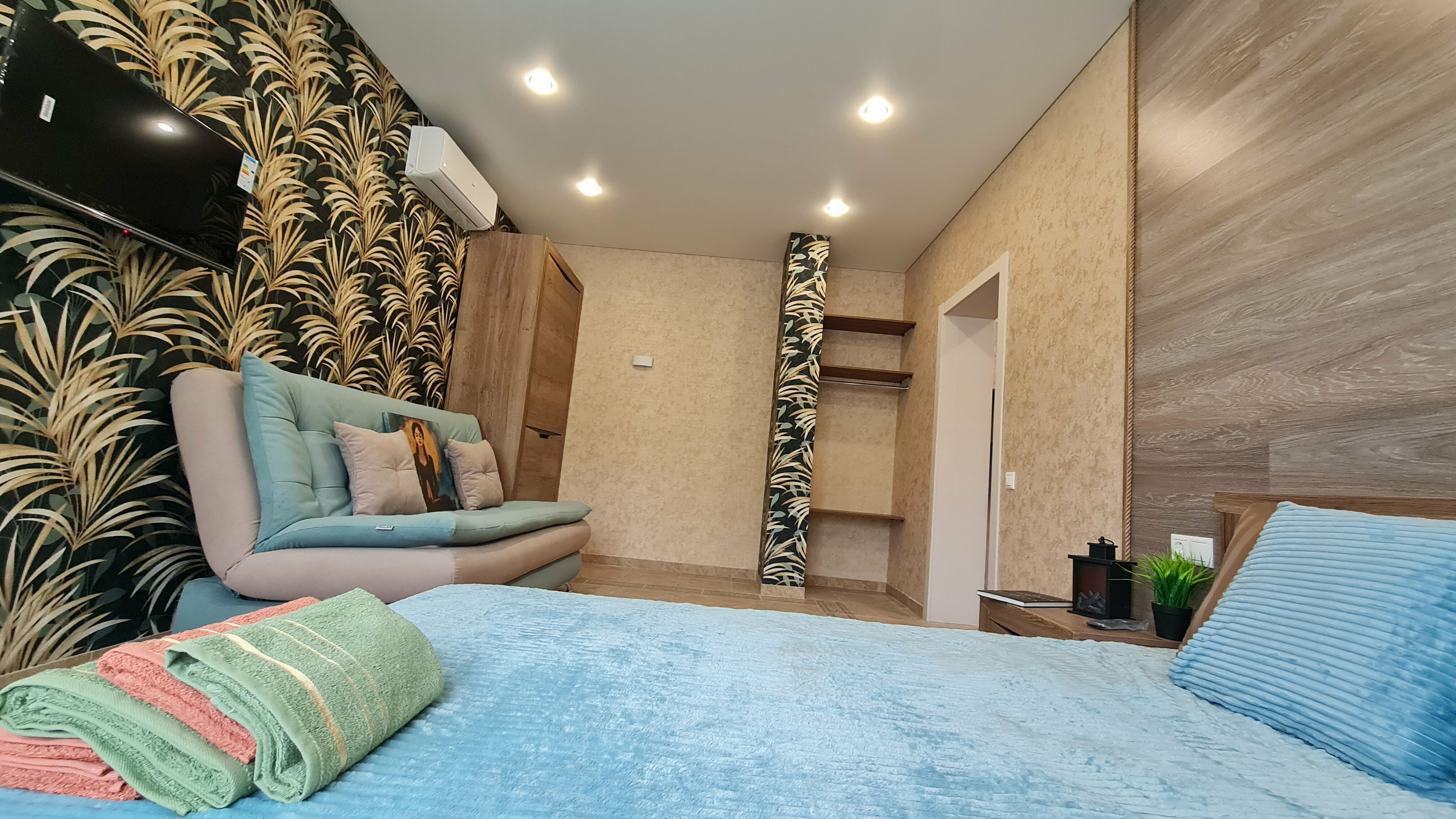 Двухкомнатный номер люкс 36 кв.м., SEA 2 с террасой и кухней, 1 этаж