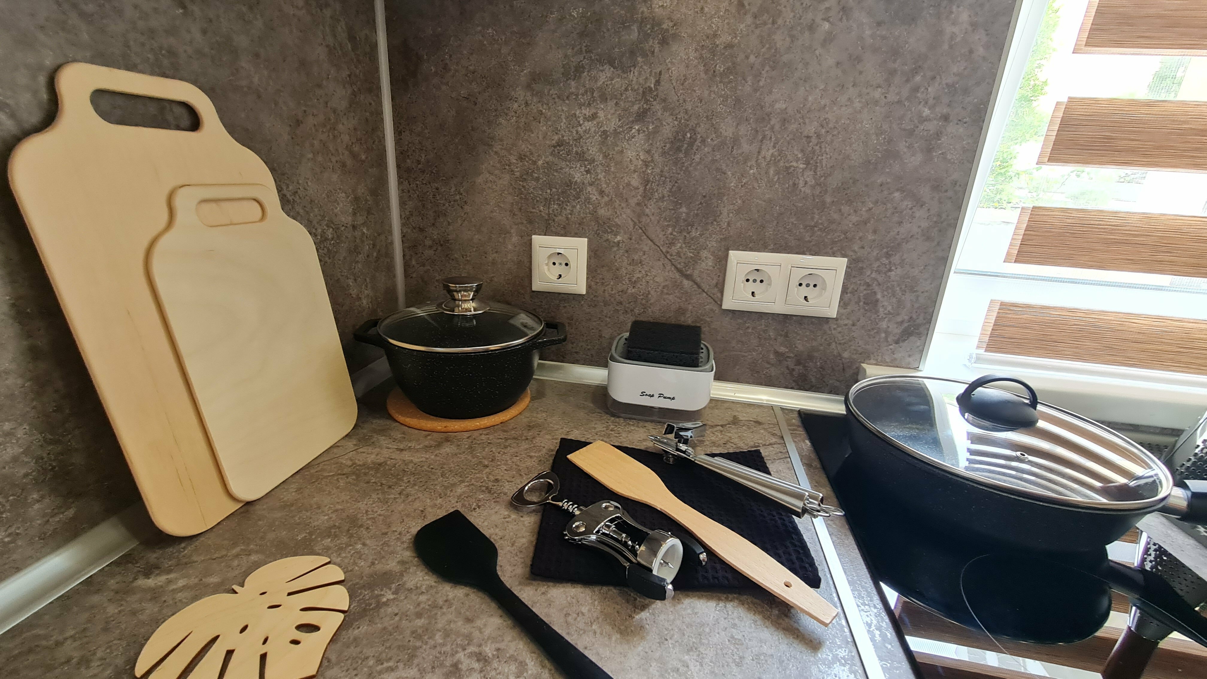 Номер-студия Делюкс SOUL 2 с кухней, террасой и видом на горы