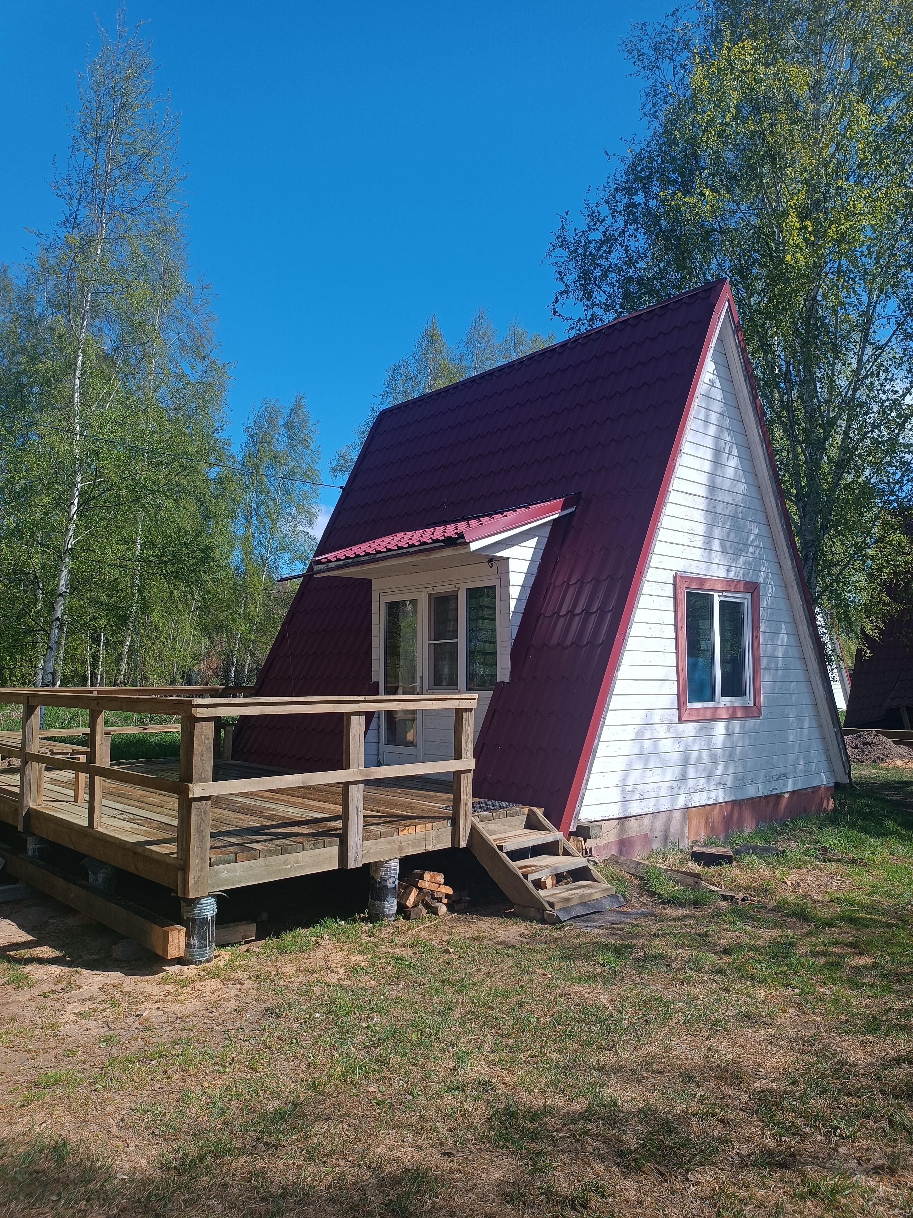 Дом с сауной и с палубой. 70 м до пляжа