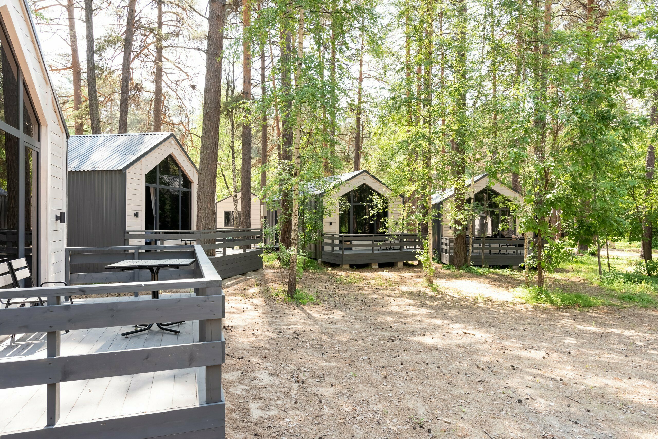 Панорамный домик семейный