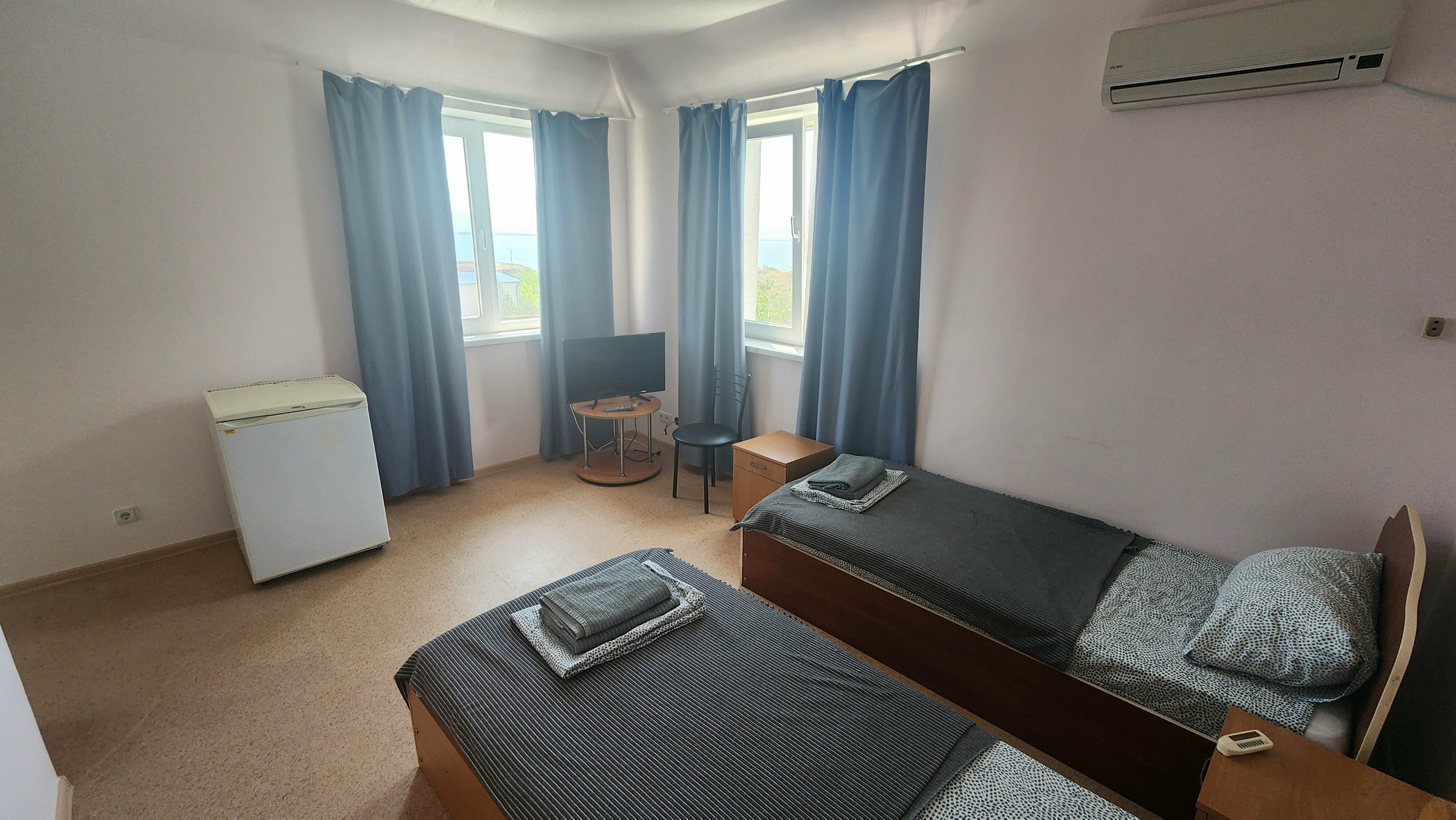 Двухместный номер с 2 отдельными кроватями, вид на море