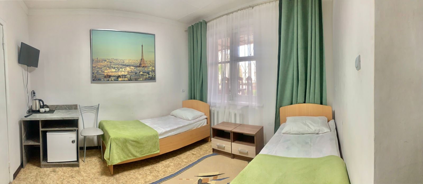 Двухместный номер с 2 отдельными кроватями и ванной