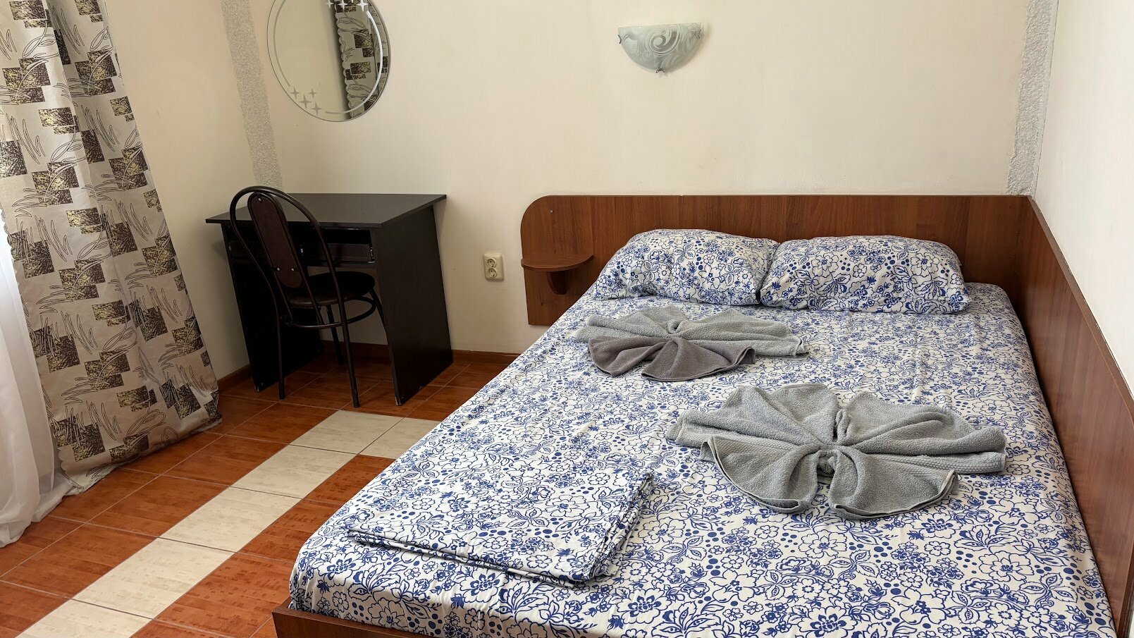 Двухместный номер с 1 кроватью и террасой