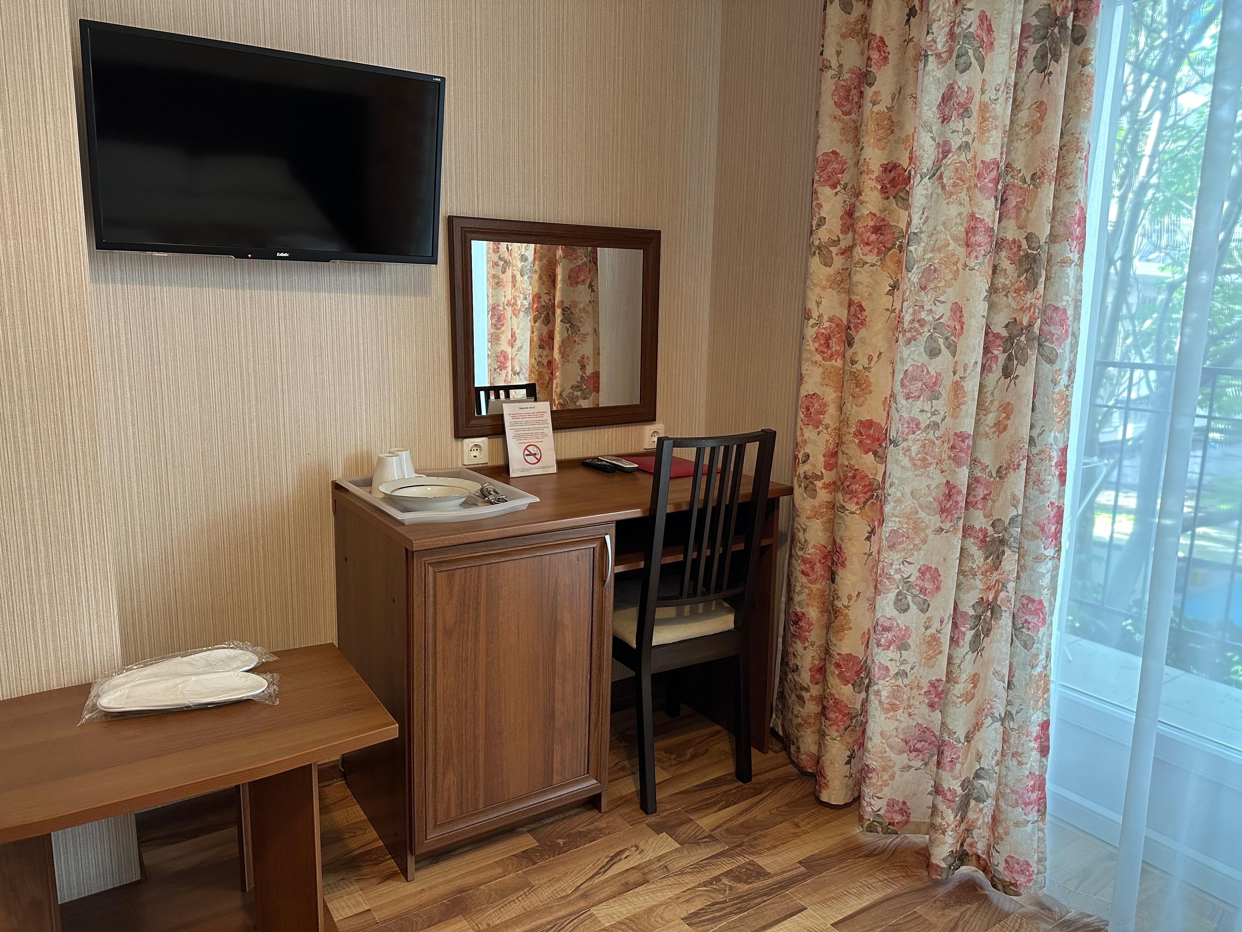 Двухместный номер с 1 кроватью и балконом