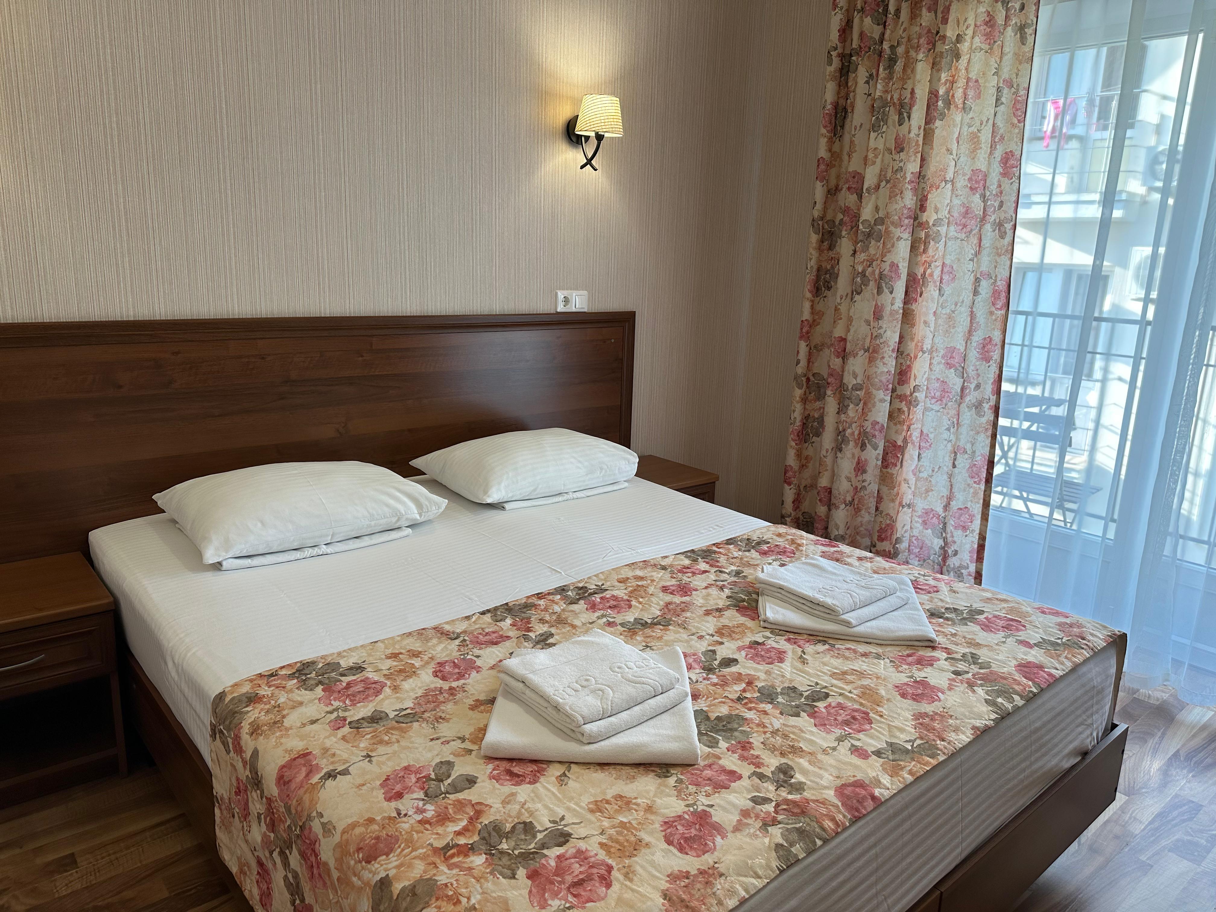 Двухместный номер с 1 кроватью и балконом