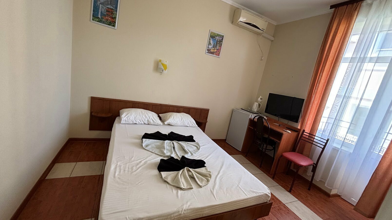 Двухместный номер с 1 кроватью и балконом