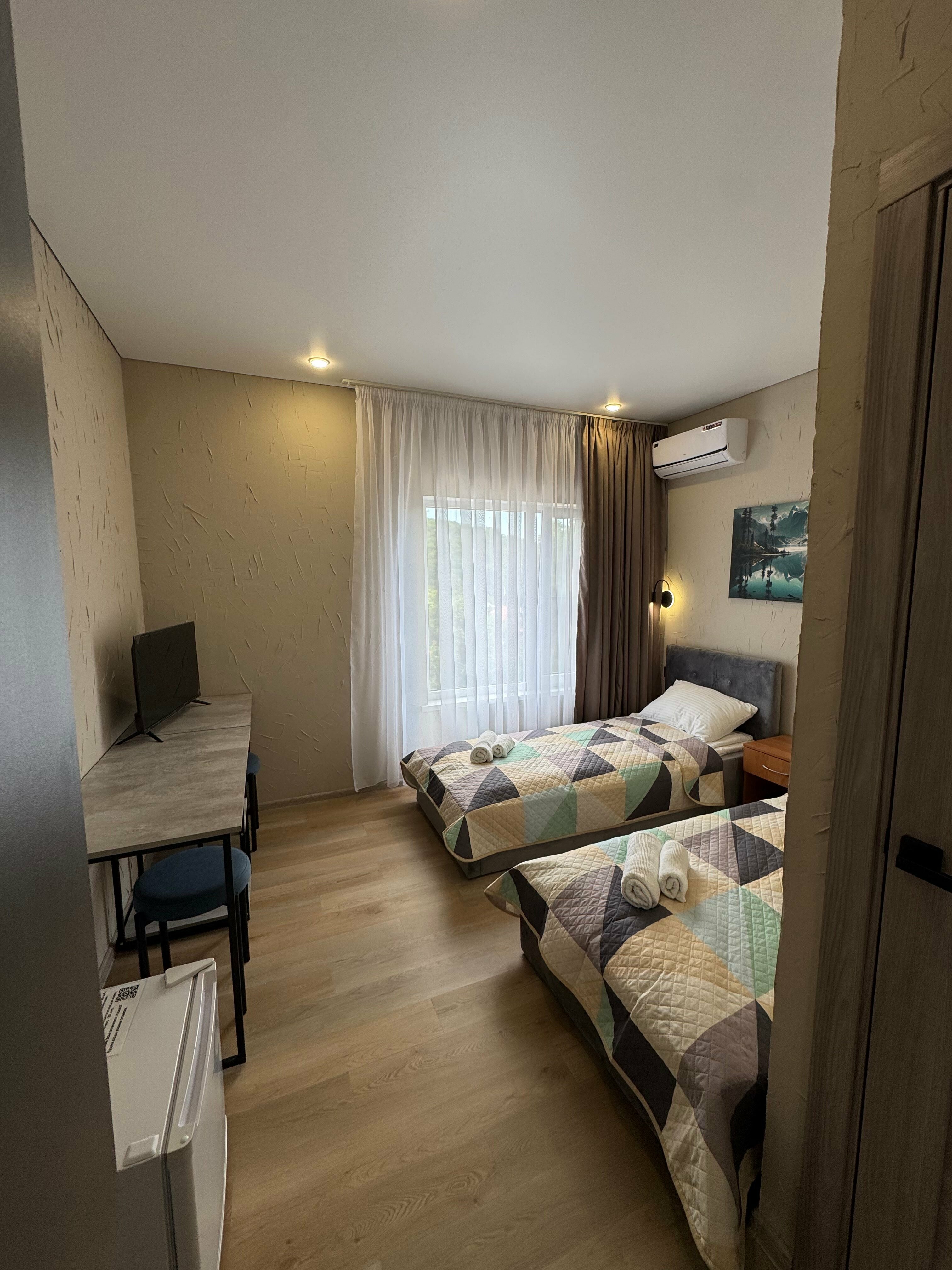 Двухместный номер с 2 отдельными кроватями, вид на горы