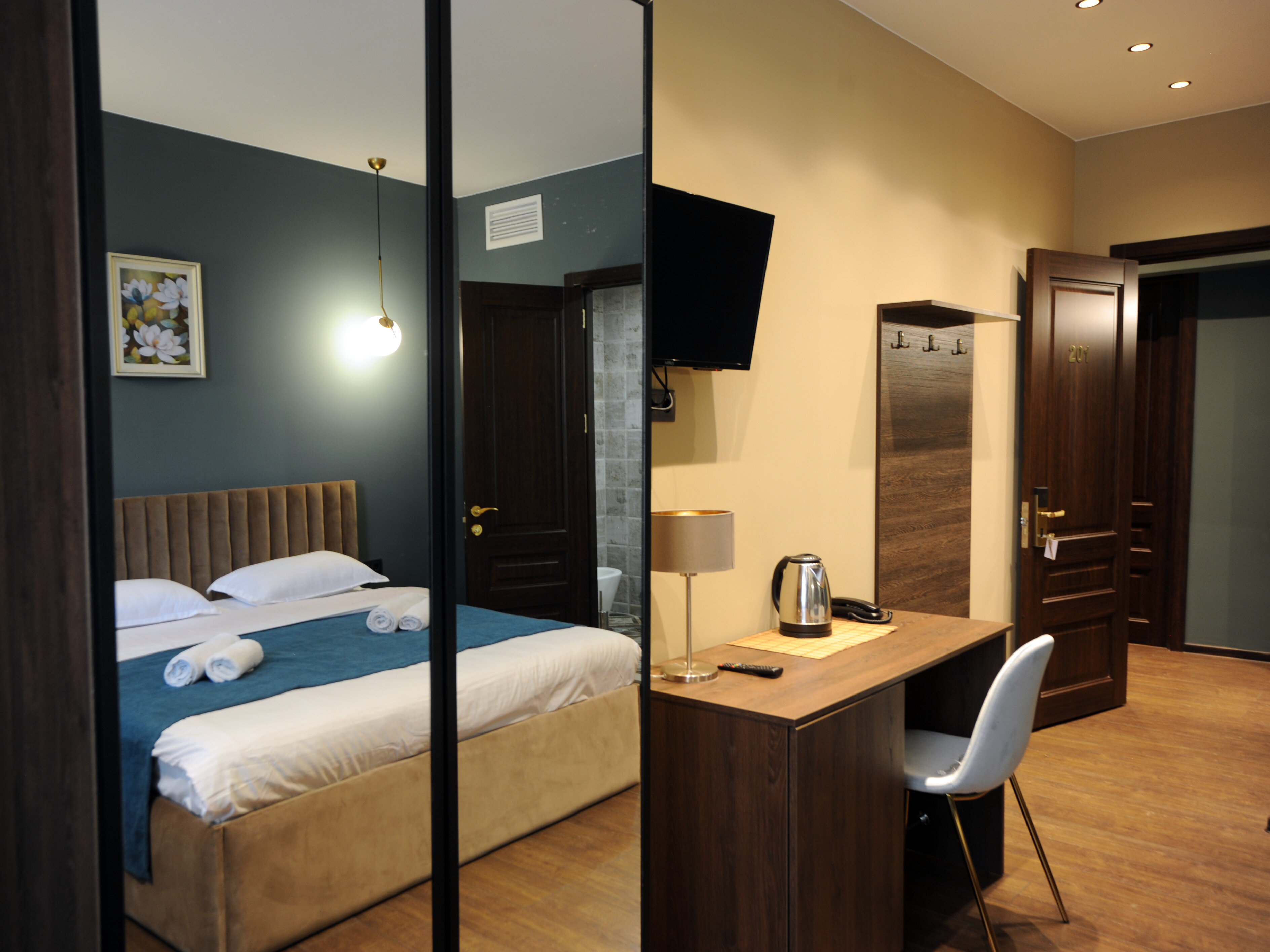 Двухместный номер с 1 кроватью и балконом