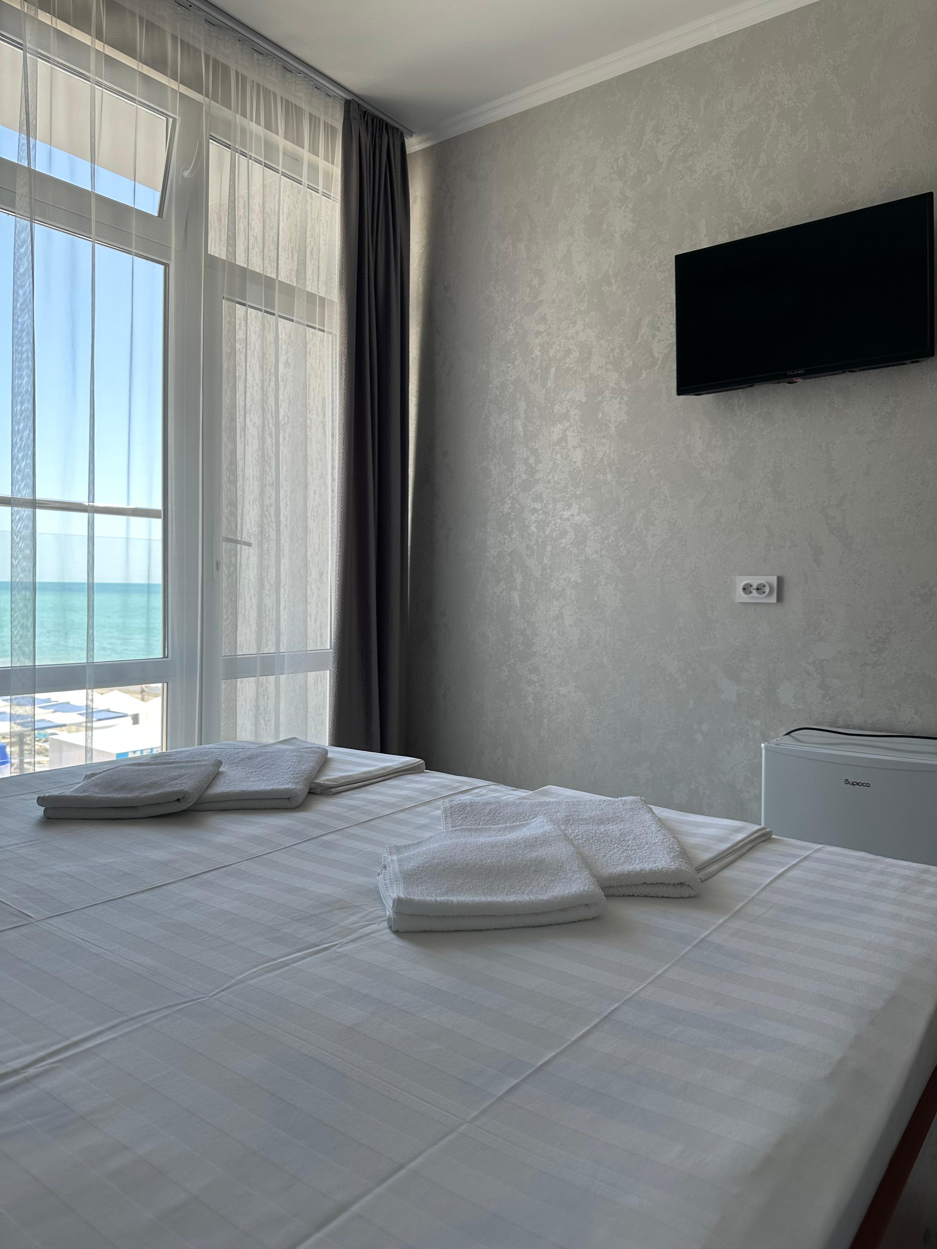 Двухместный номер с 1 кроватью и балконом, вид на море