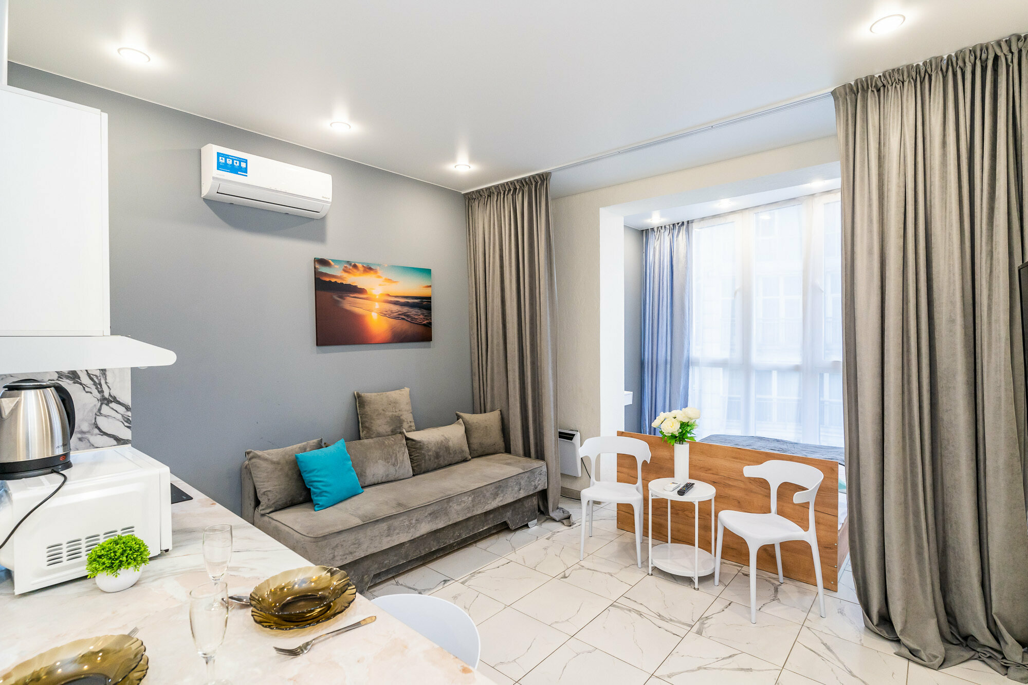 Четырехместный номер с балконом