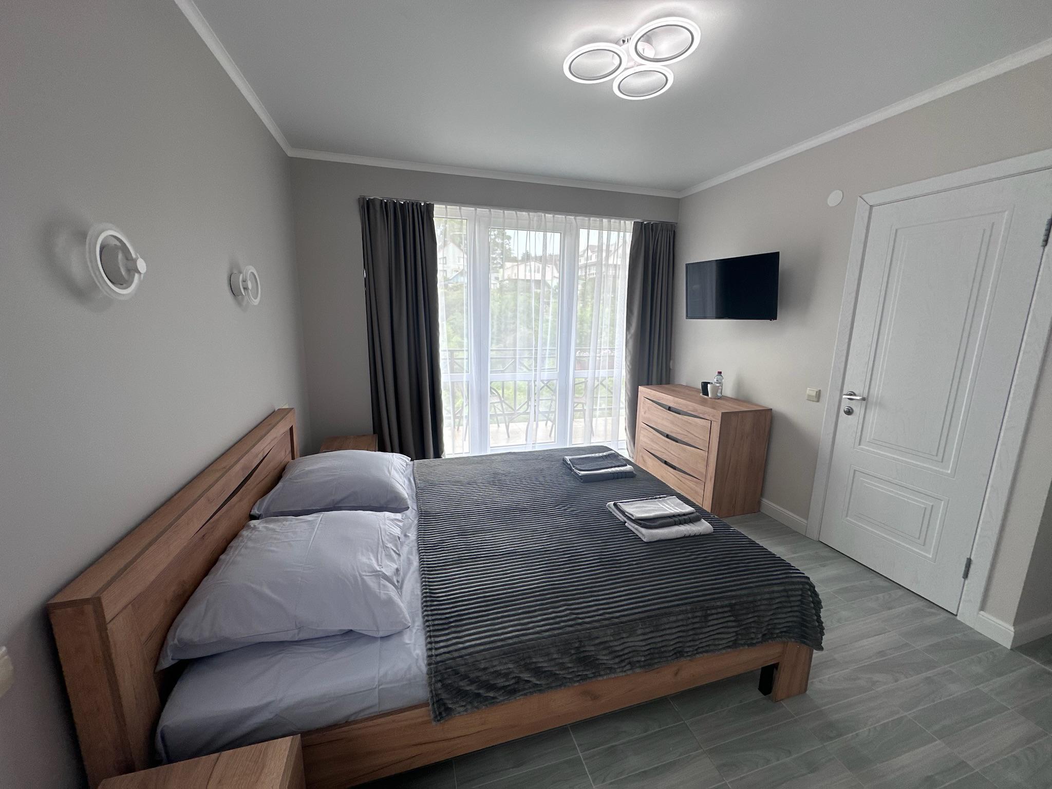 Двухместный номер с 1 кроватью и балконом