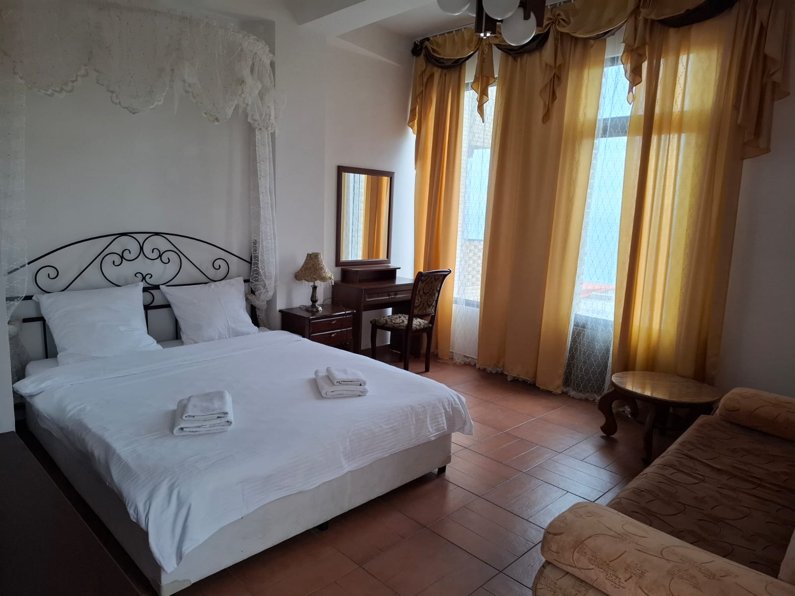 Двухместный номер Делюкс с 1 кроватью и балконом, вид на море