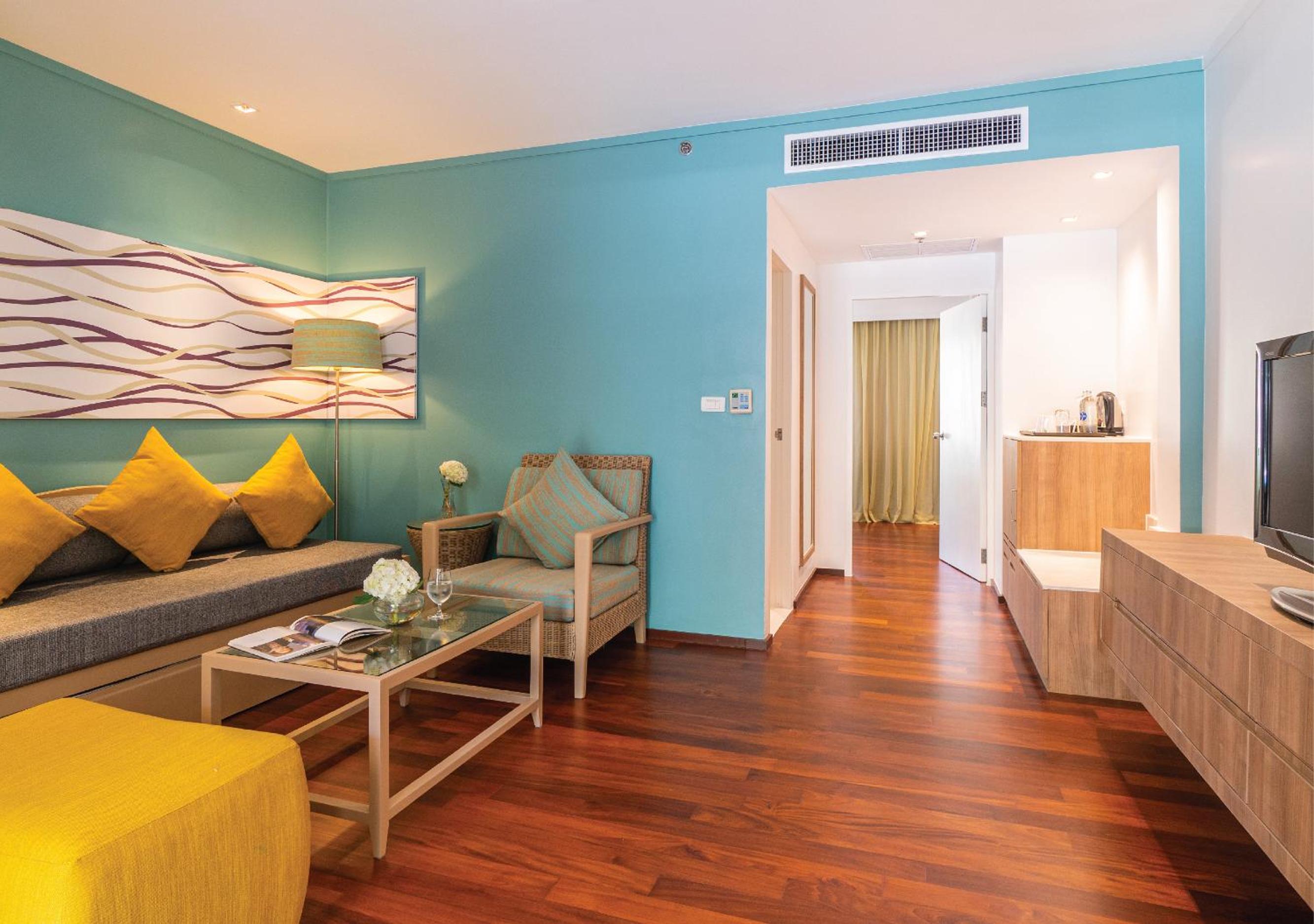 One-Bedroom Suite with Terrace and Pool View