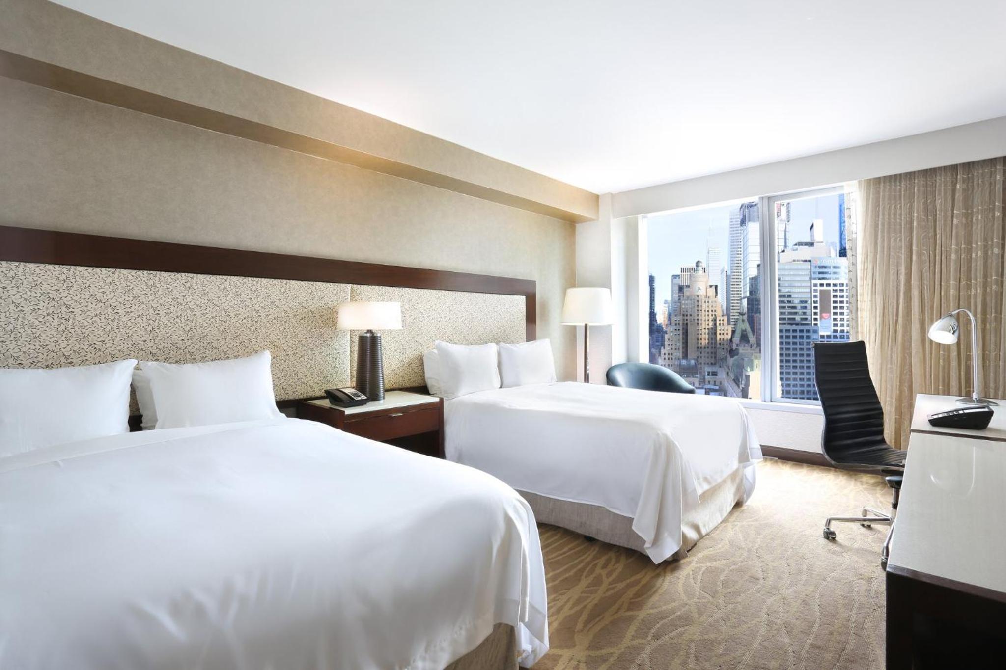 Premium Double Room with Two Double Beds and Midtown View