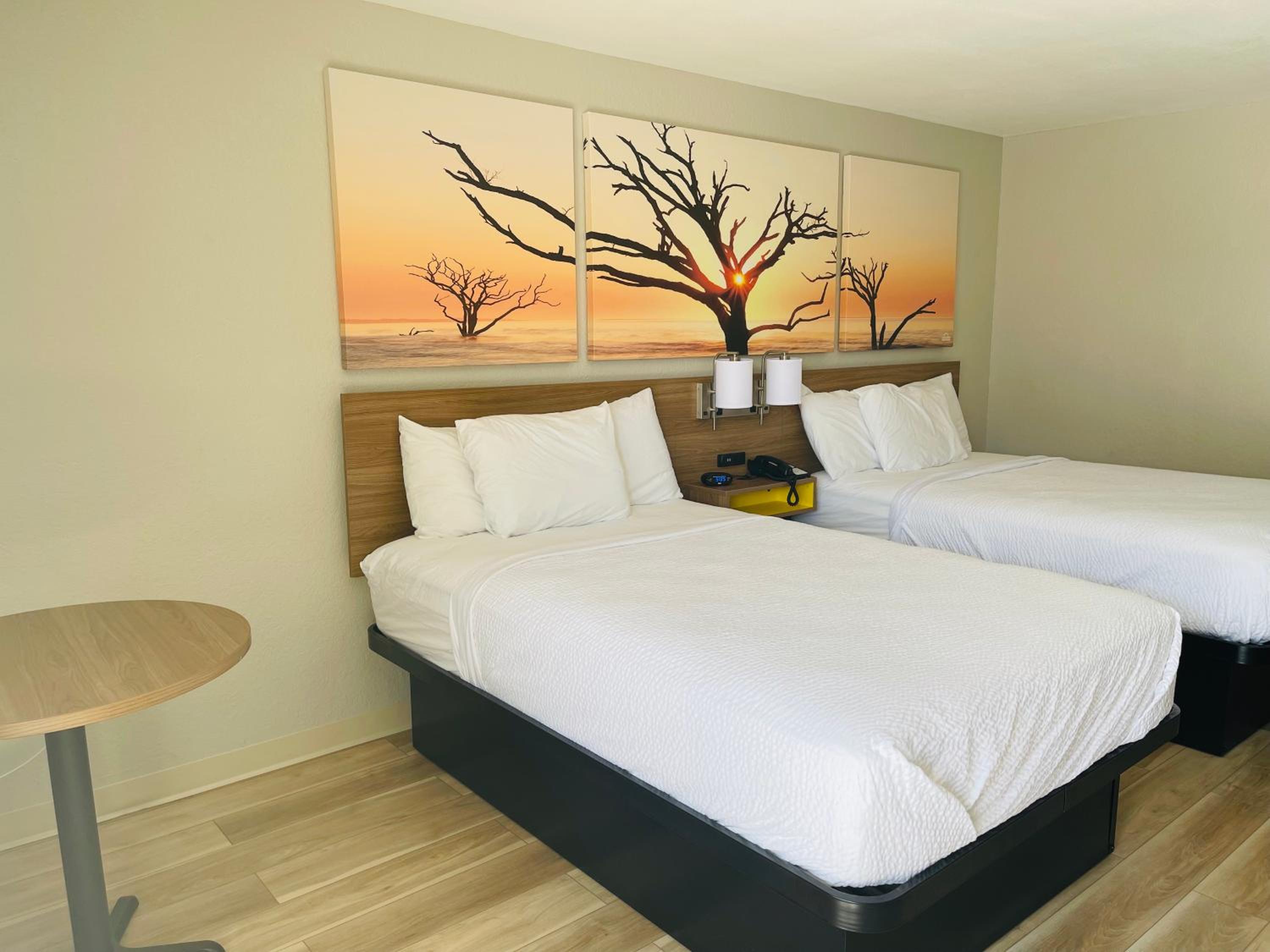 Deluxe Double Room with Two Double Beds - Disability Access - Non-Smoking