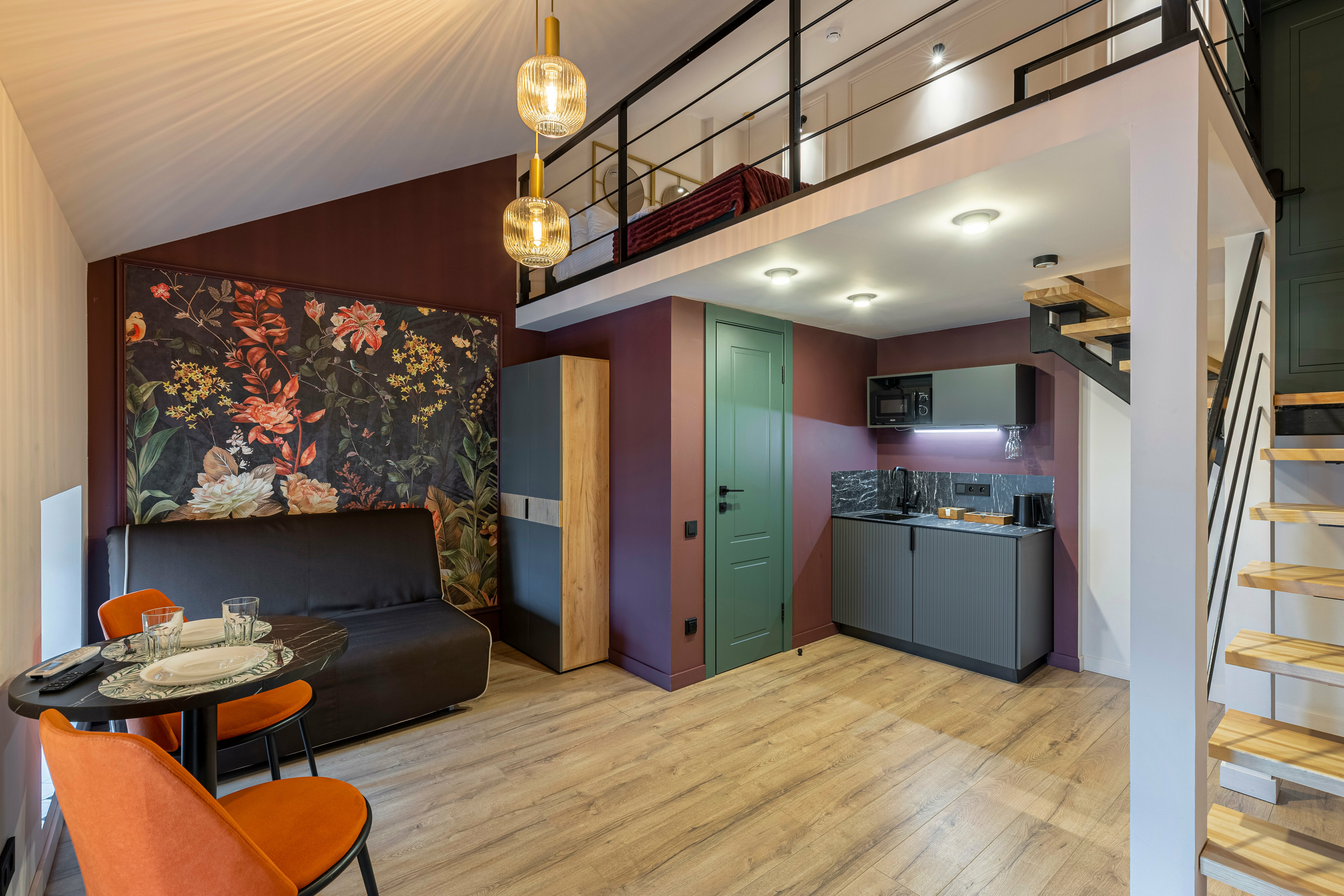 Двухуровневый четырехместный номер