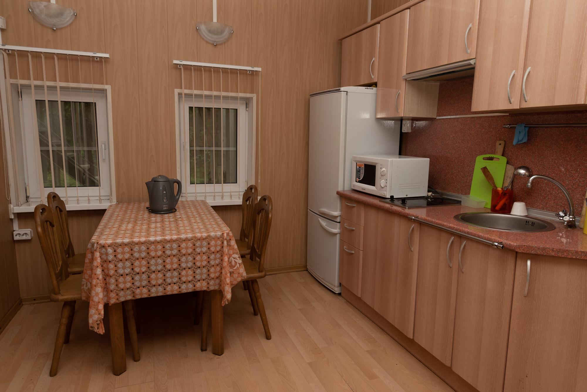 Улучшенные апартаменты с кухней и двуспальной кроватью