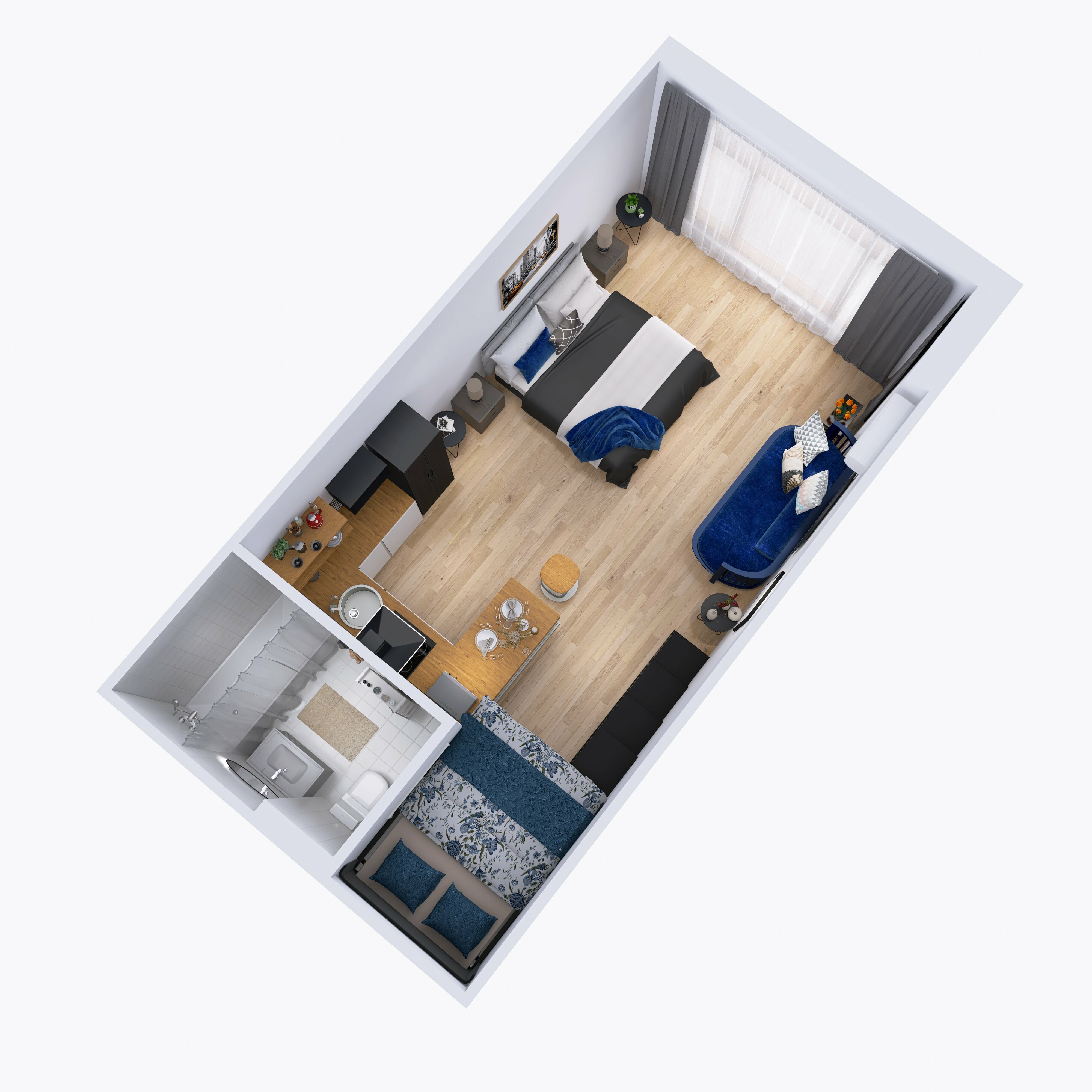 Двухуровневые апартаменты