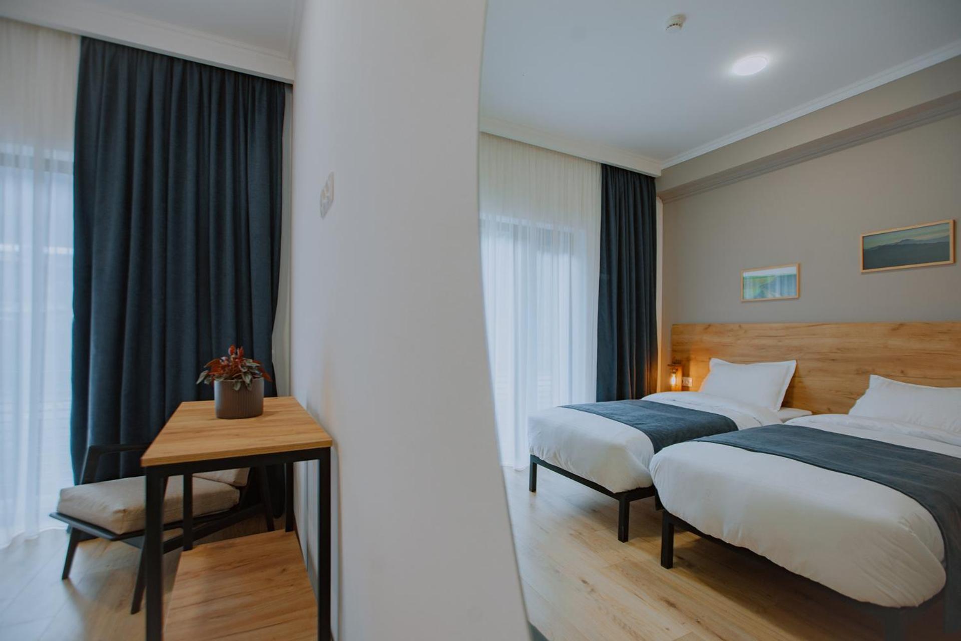 Twin Room with Back Mountain View