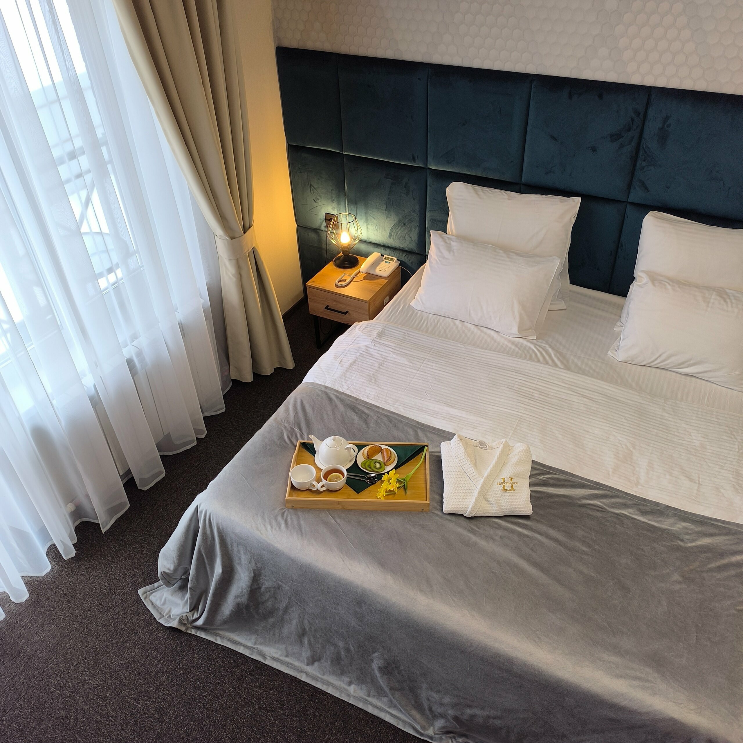 Двухместный номер с 1 кроватью и видом на озеро