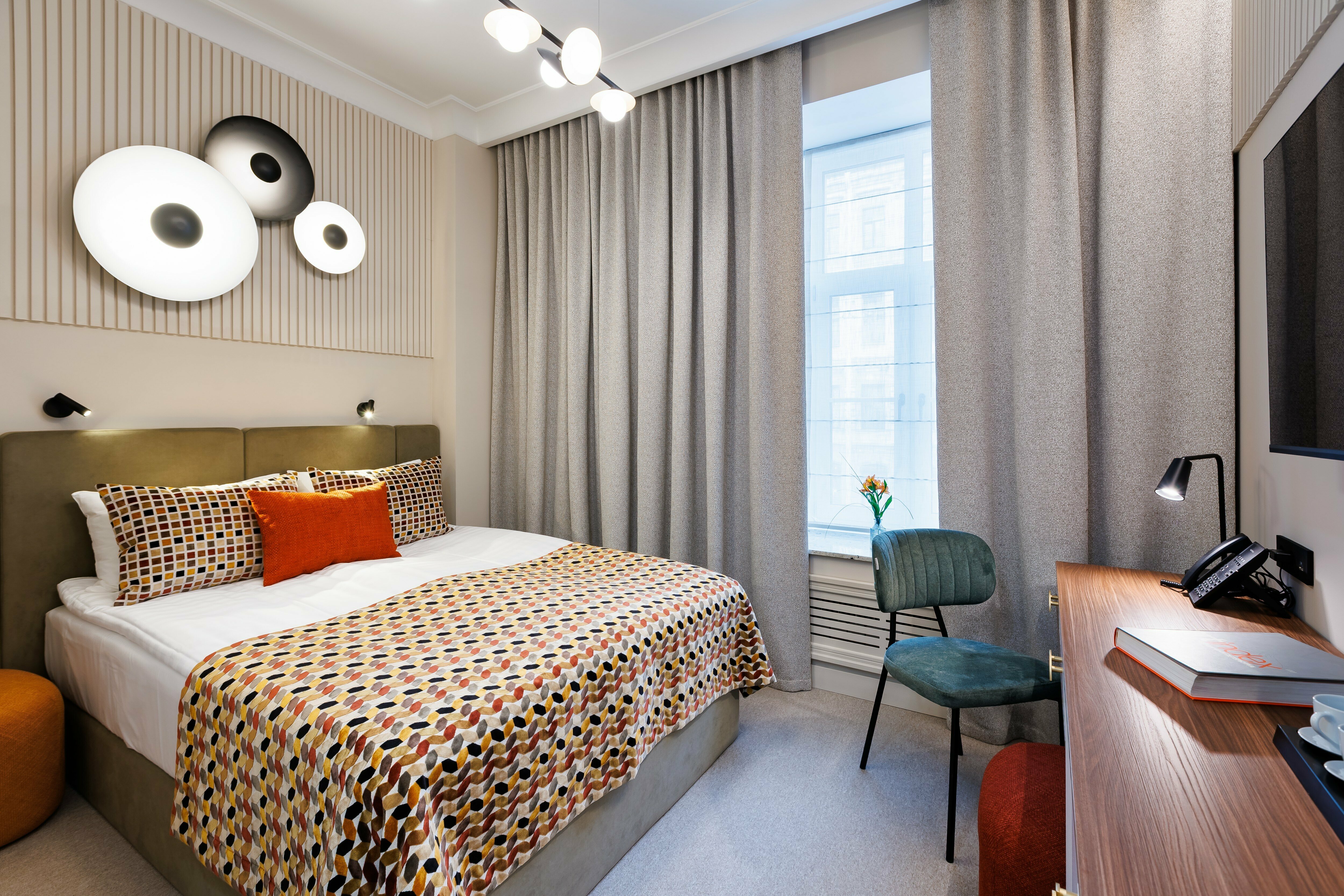 Двухместный номер с 1 кроватью или 2 отдельными кроватями, вид на город