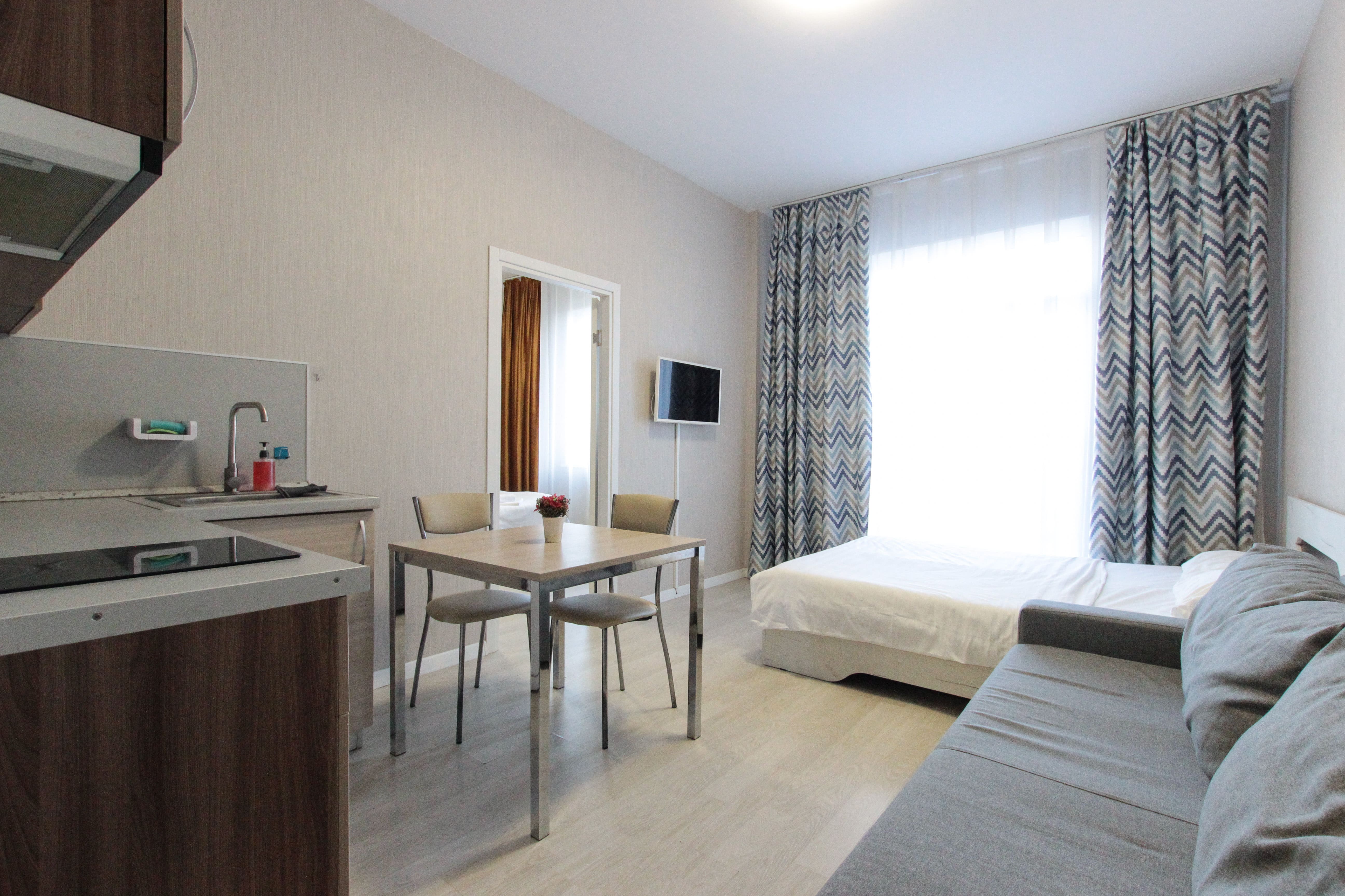 Апартаменты с 1 спальней