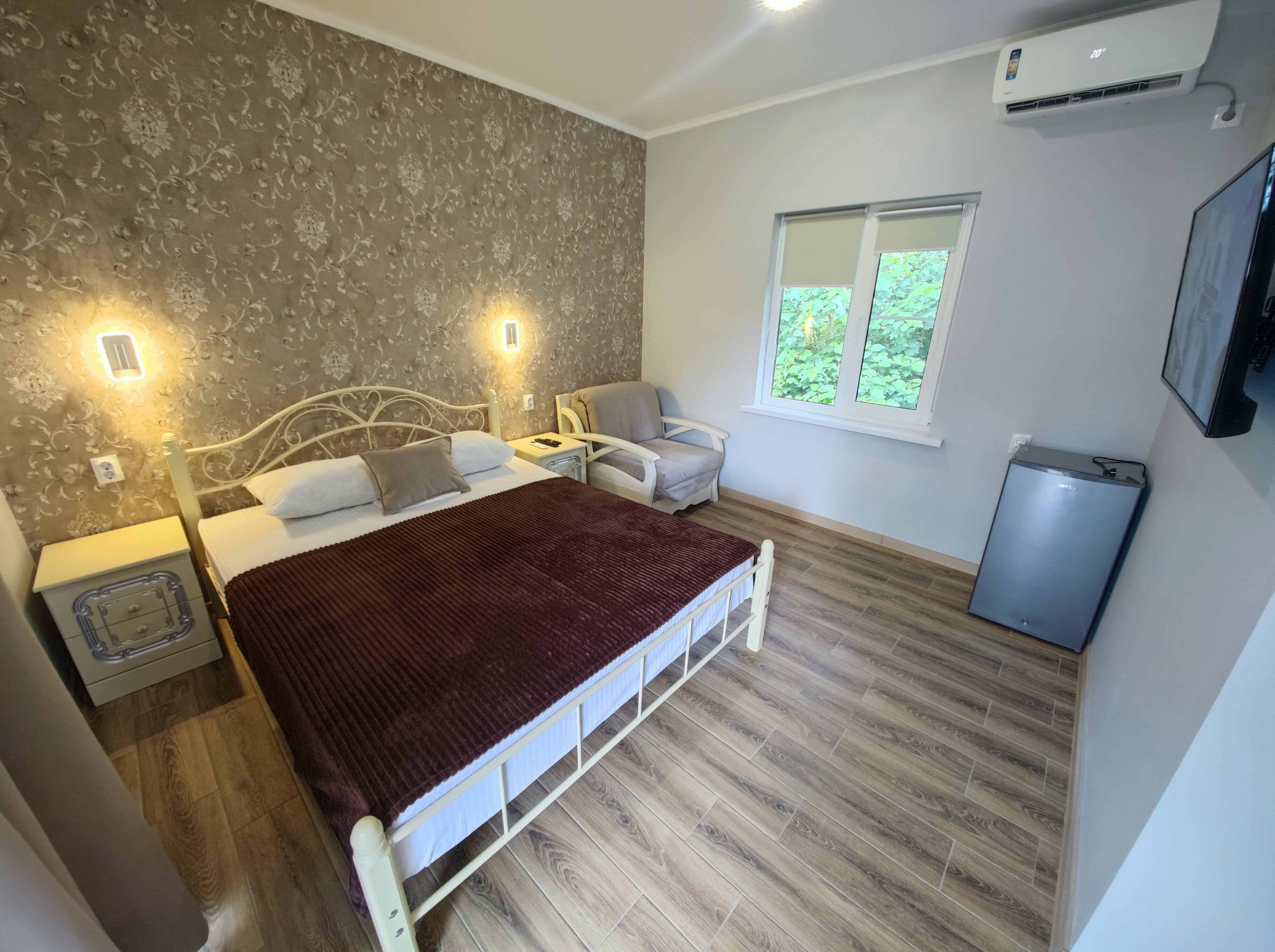 Двухместный номер с 1 кроватью и балконом