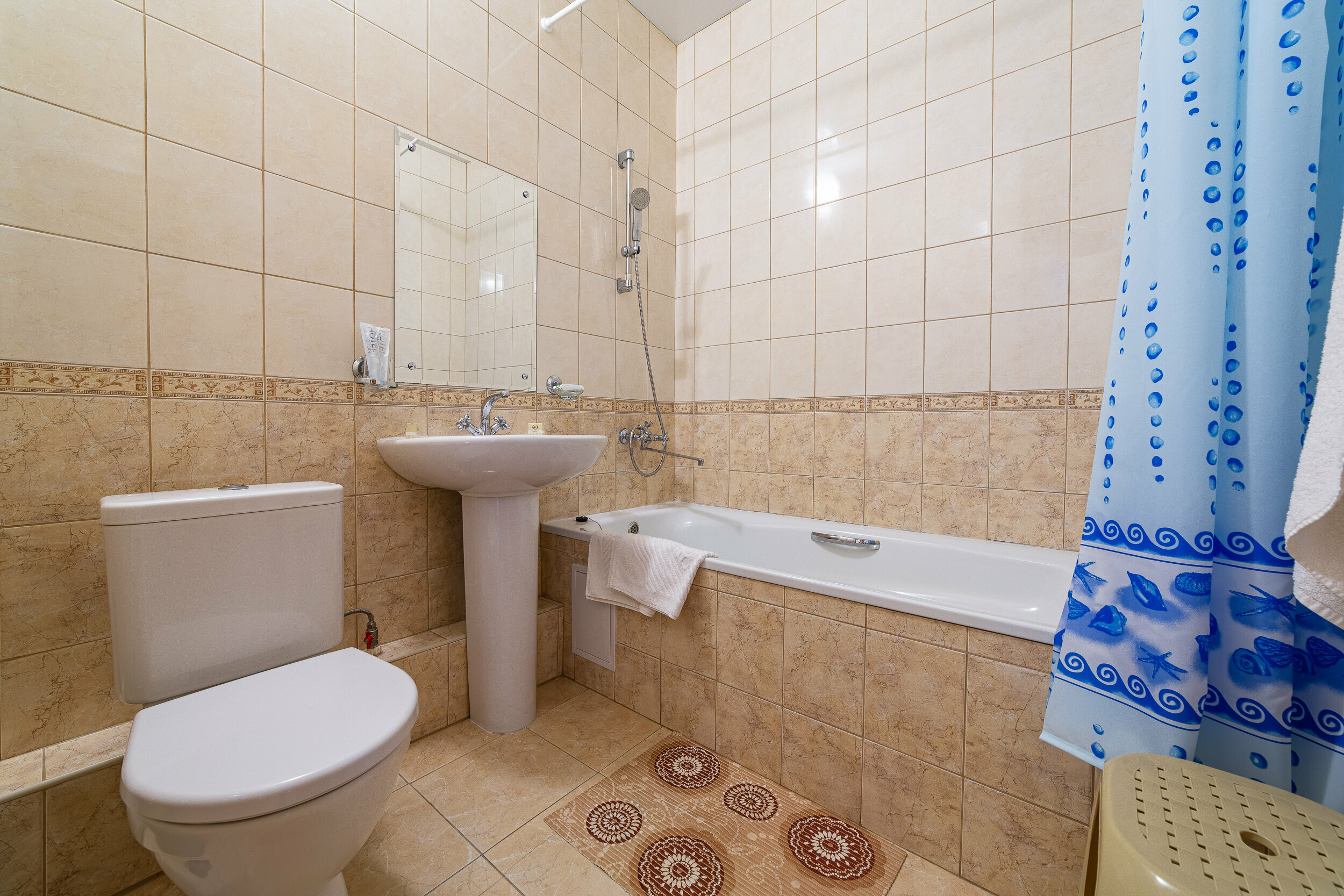 Двухместный номер с 2 отдельными кроватями, вид на море