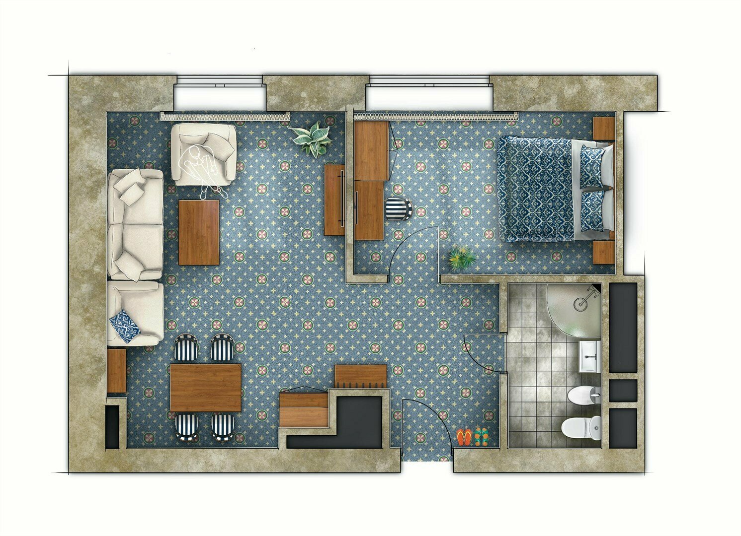 Люкс - двухкомнатный Номер