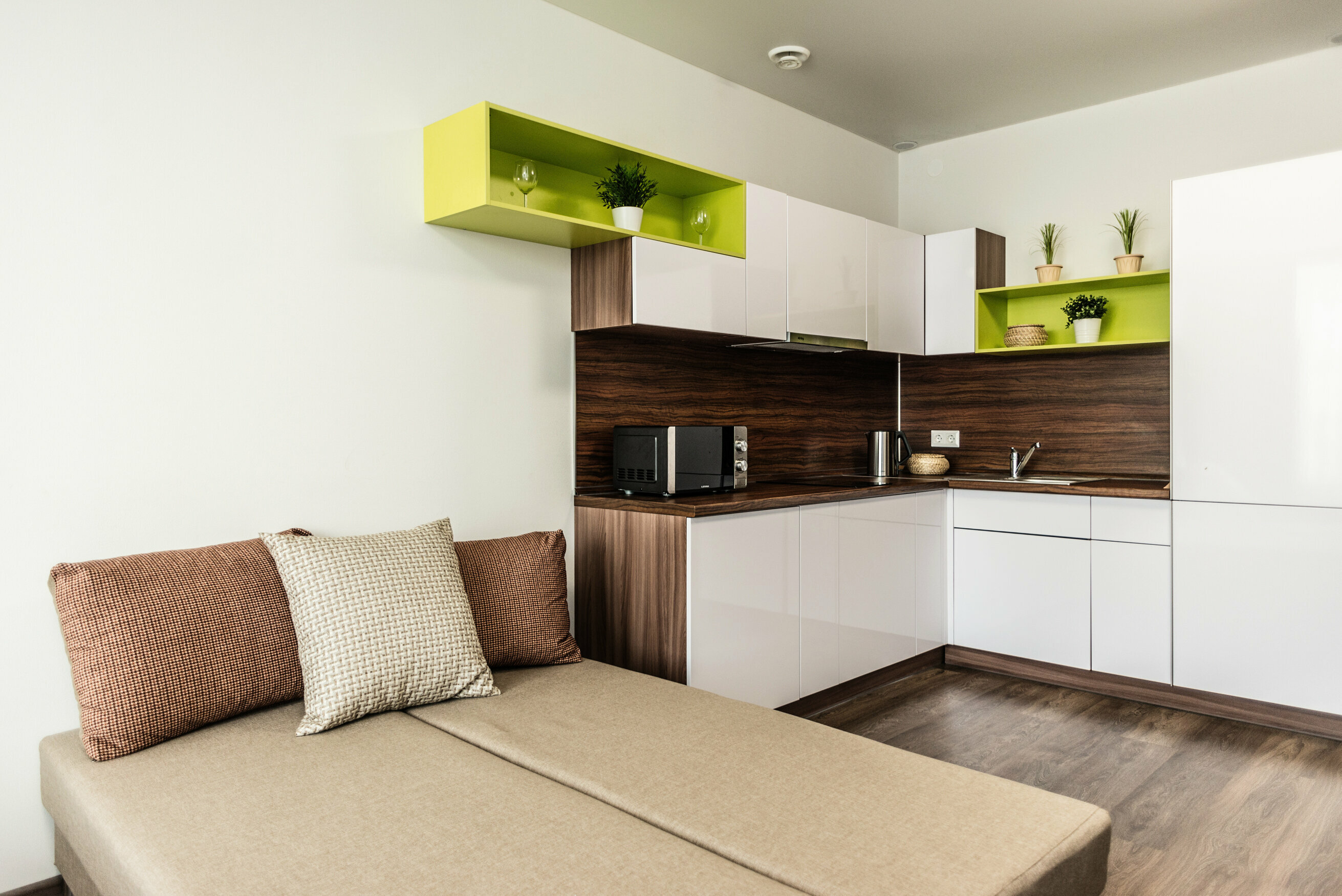 7. Семейный апартамент с кроватью и диваном (16)