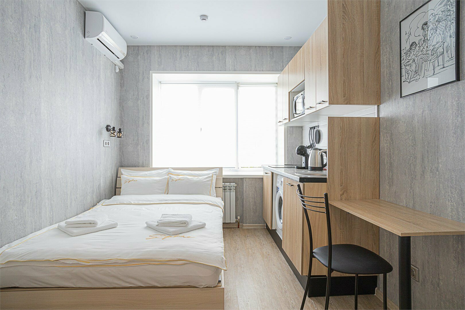 Небольшой двухместный номер с 1 кроватью