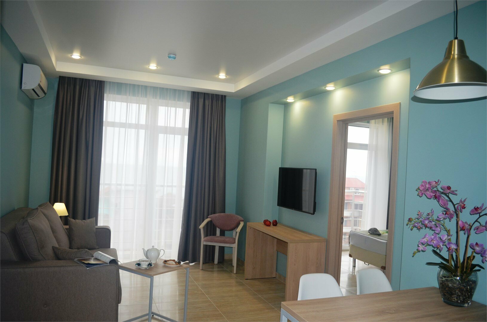 Апартаменты с двумя спальнями с видом на море