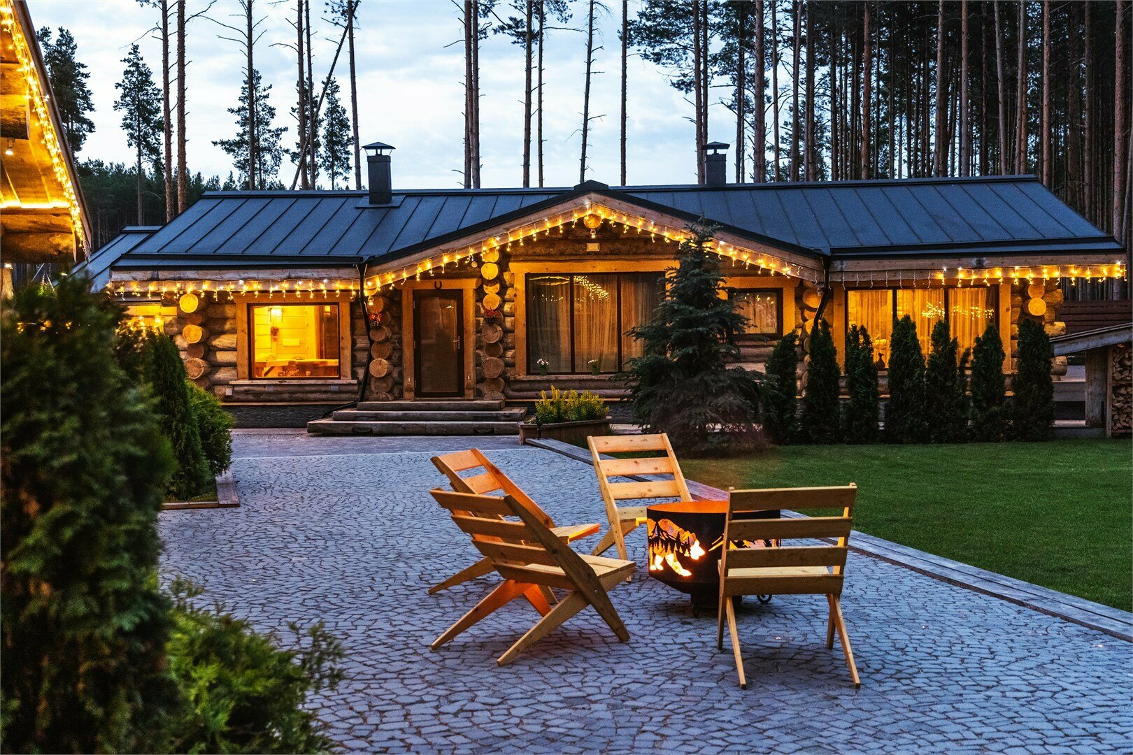 Рубленный дом из кело