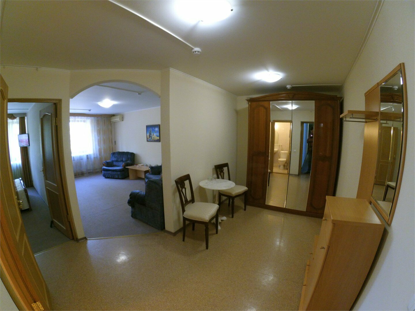 Студия с 2 спальной кроватью