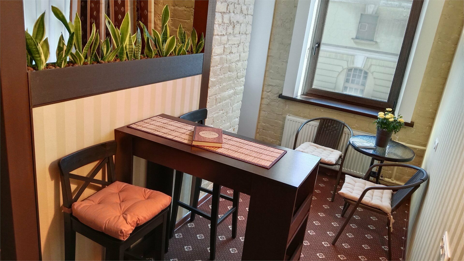 Апартаменты с ванной и балконом