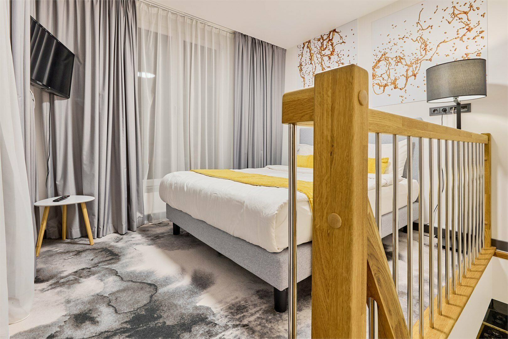 Апартаменты в двух уровнях вид на лес